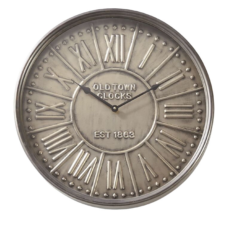 Metalen klok Nimar rond 48cm
