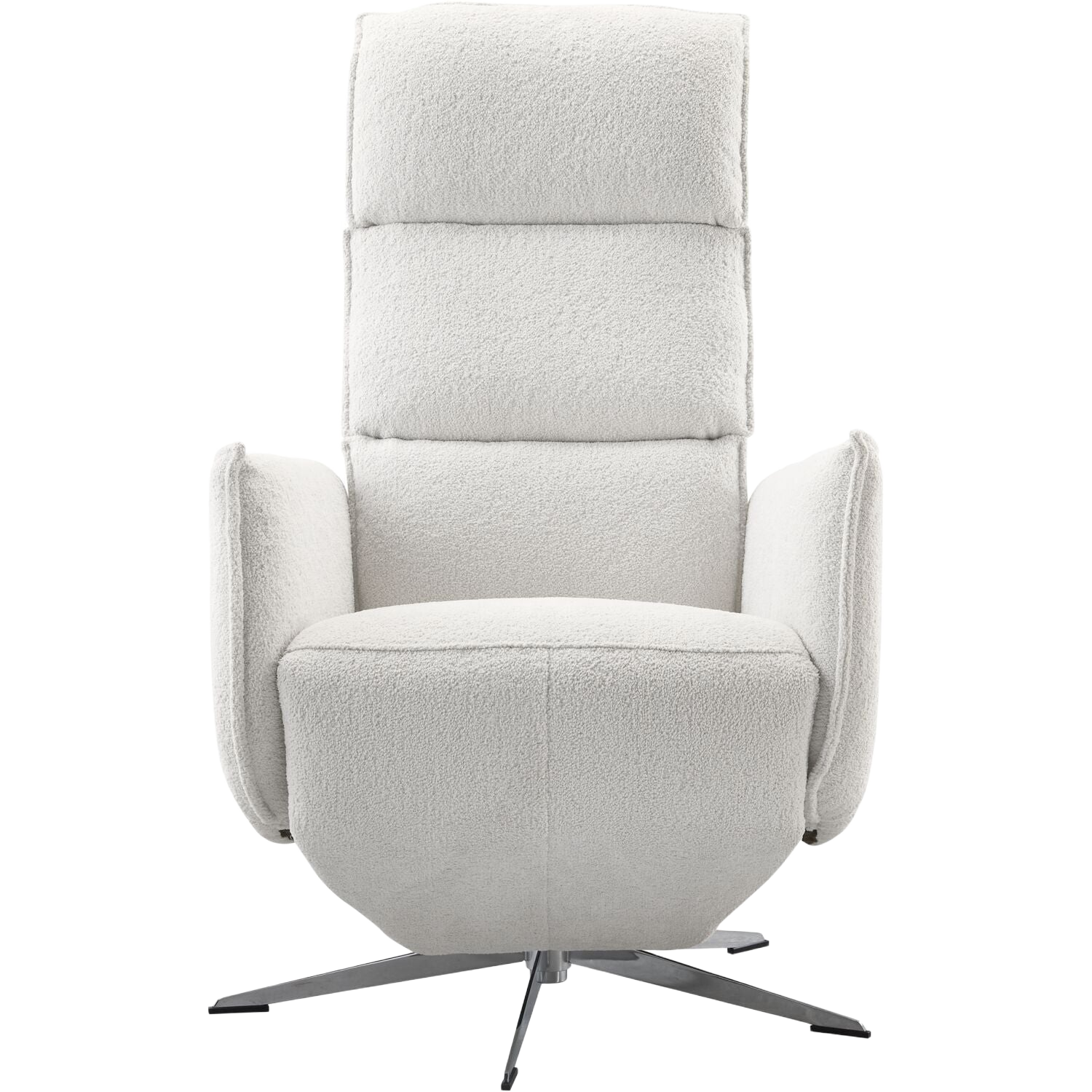 Relaxfauteuil Moio verstelbare rug en voetensteun M lichtgrijs