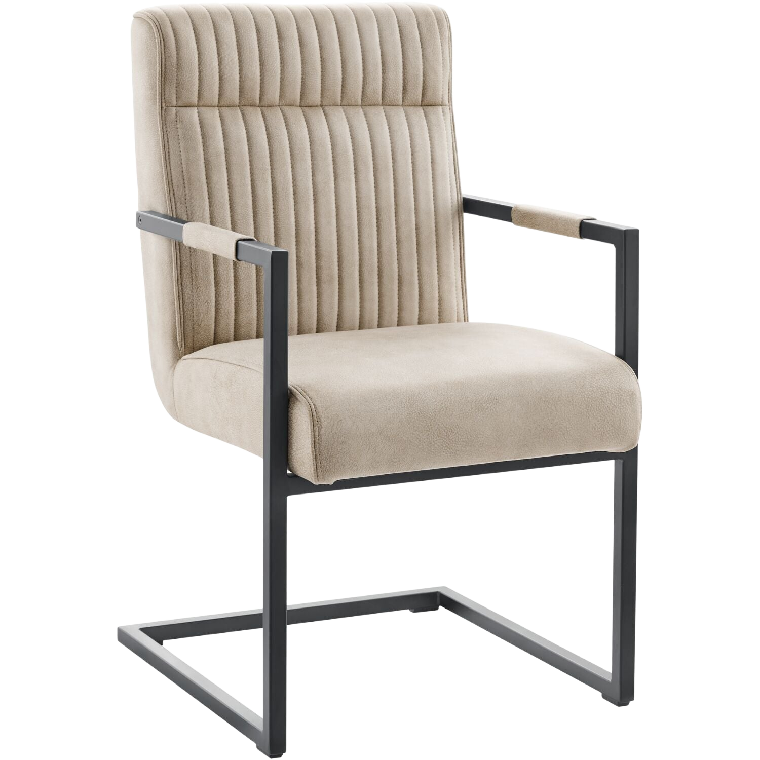 Eetkamerstoel Dantero microvezel zandbeige