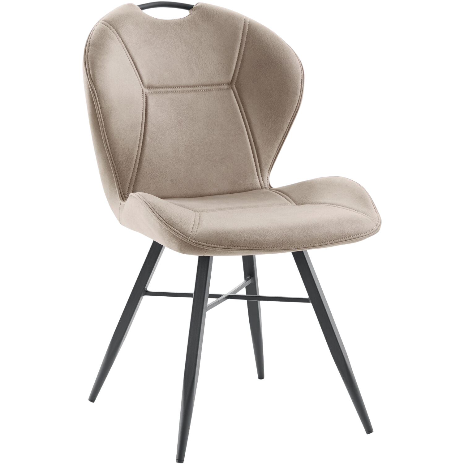 Eetkamerstoel Loana microvezel beige