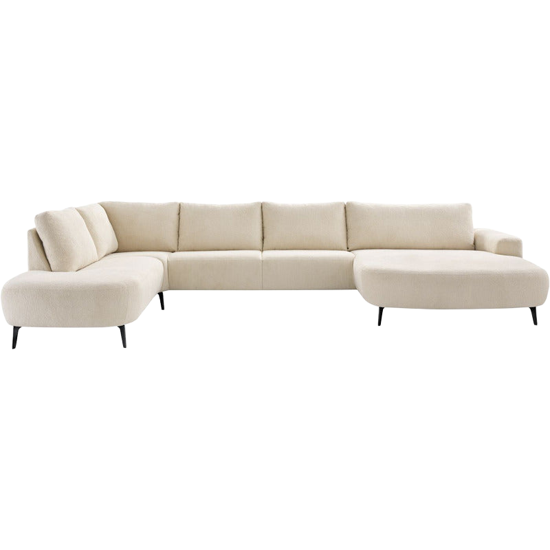 Hoekbank links Davanti HR-zitting beige