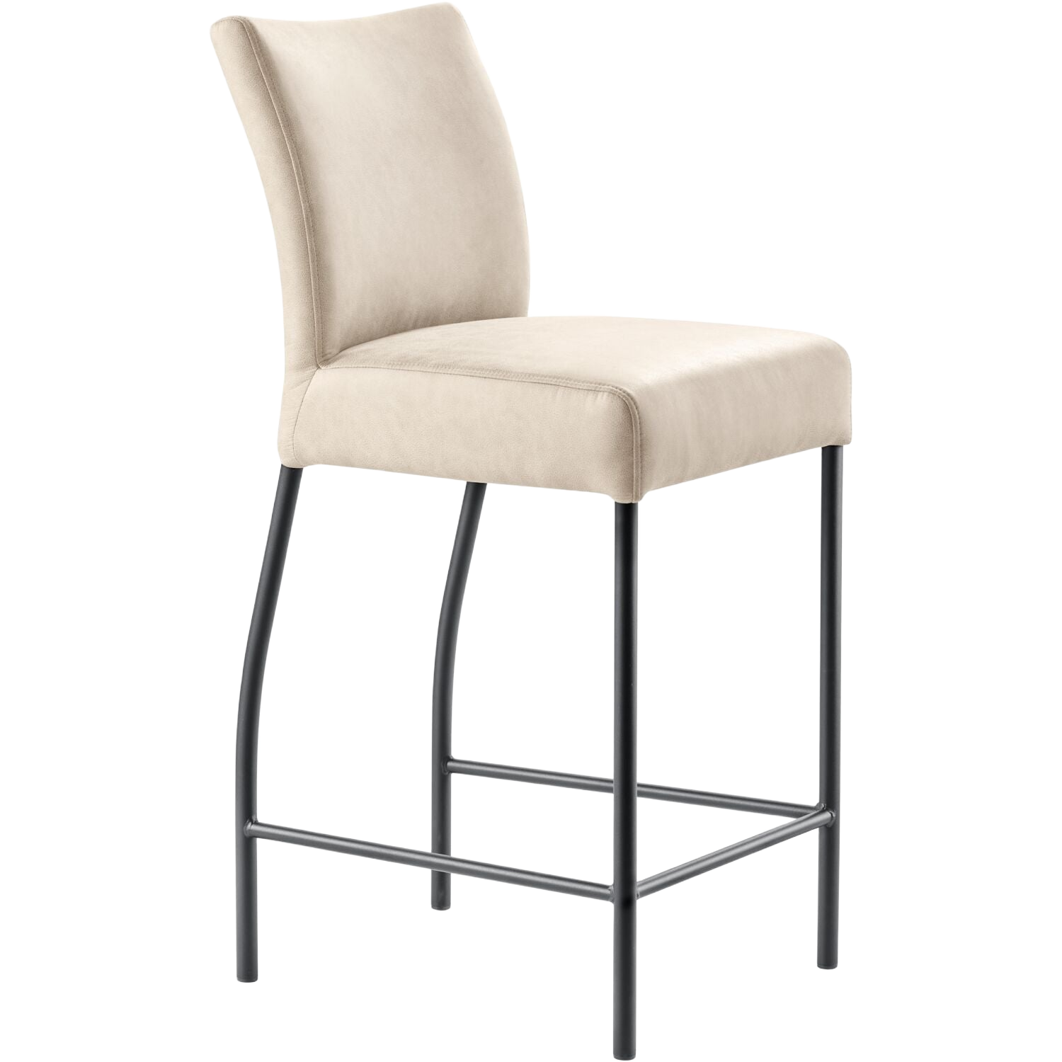 Barkruk Sessione microvezel beige