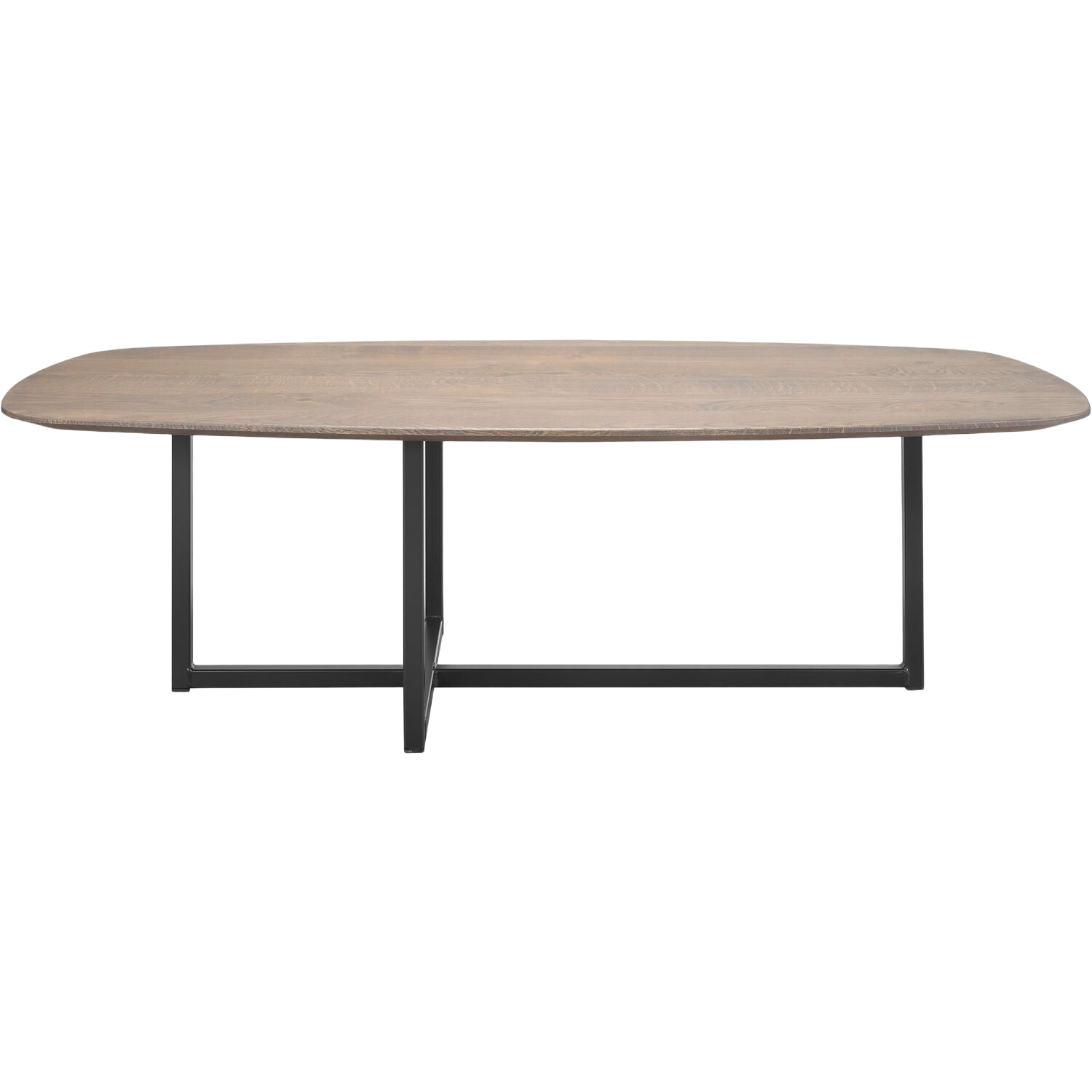 Salontafel Tavolo eikenhout 70x140 cm Deens ovaal grijs