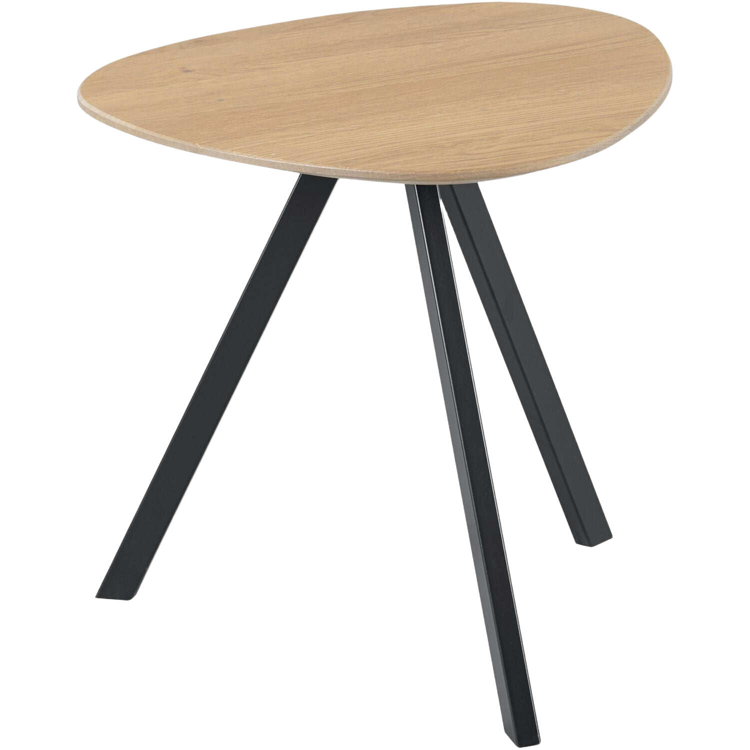 Bijzettafel Tavolo eikenhout 50x50 cm organisch light roast
