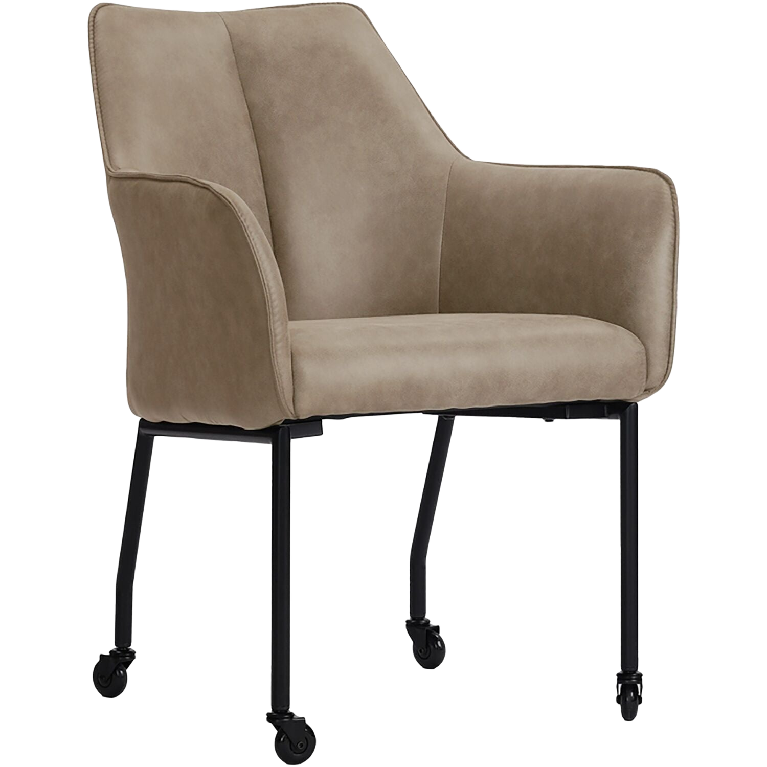 Eetkamerstoel Dura microvezel taupe