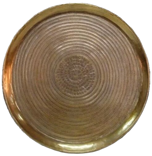 Decoratieschaal Trodena brons 58x58 rond