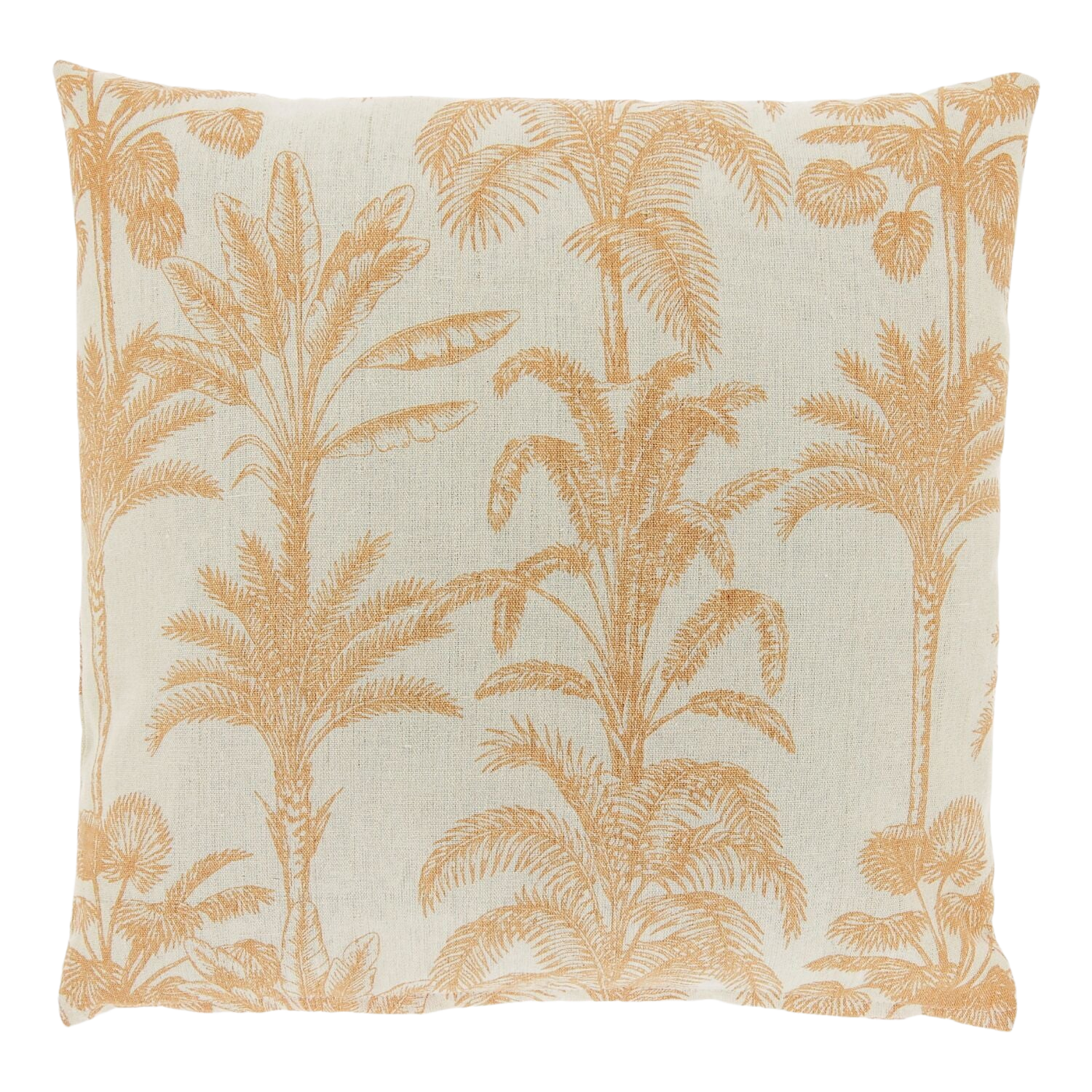 Sierkussen Canosa oranje met palmboom print