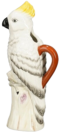 Decoratiebeeld Palmoli papegaai wit