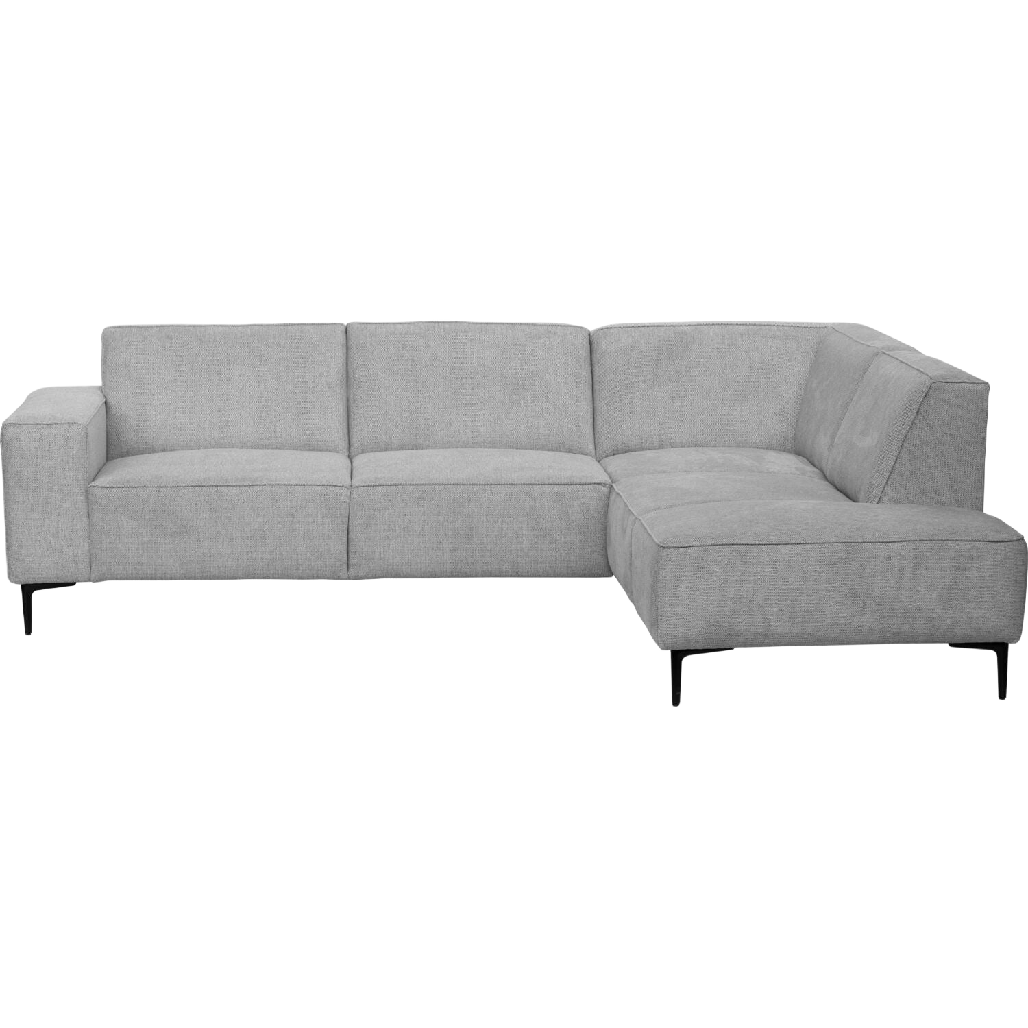 Hoekbank rechts Riccione lichtgrijs basic comfort