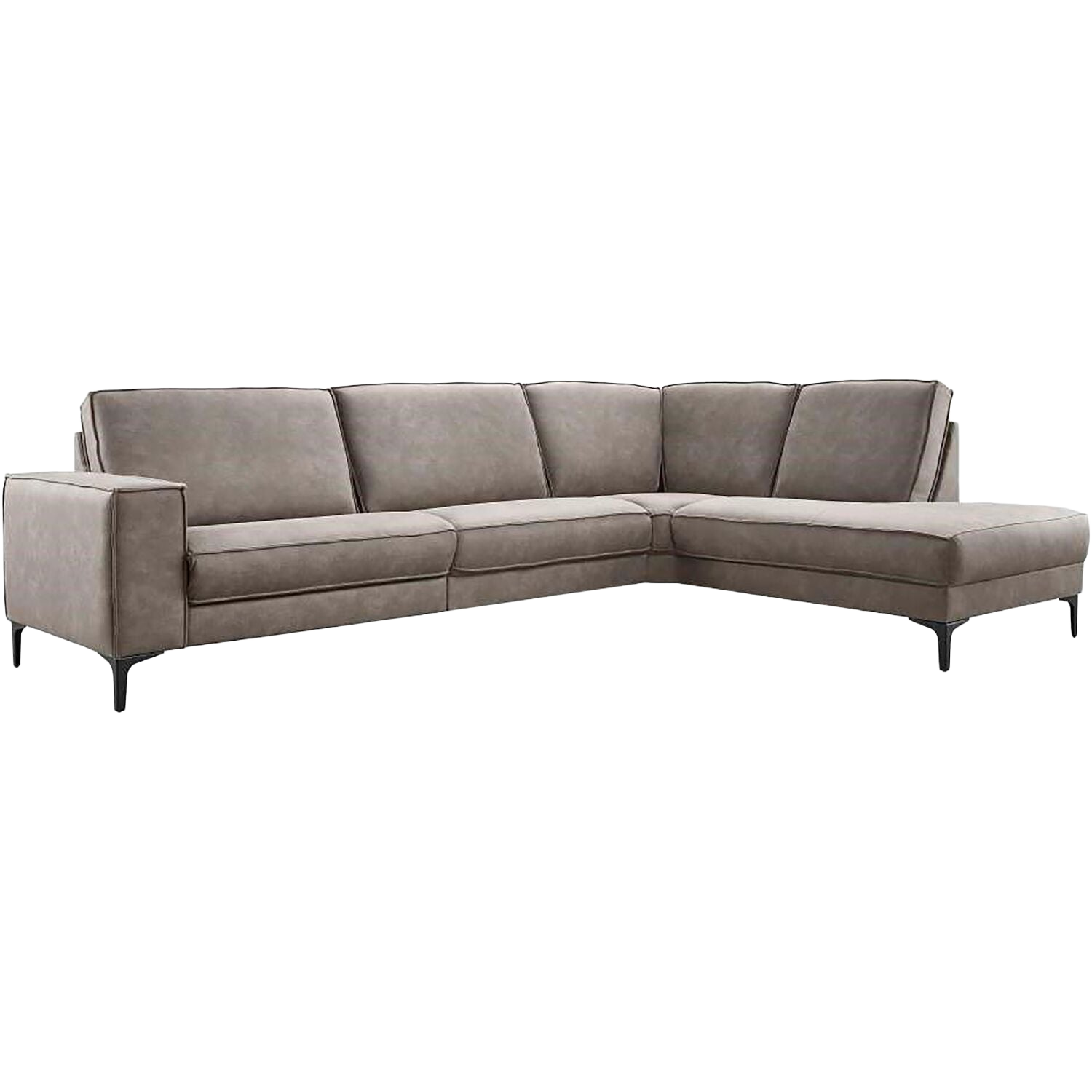 Hoekbank rechts Barrio bruin basic comfort