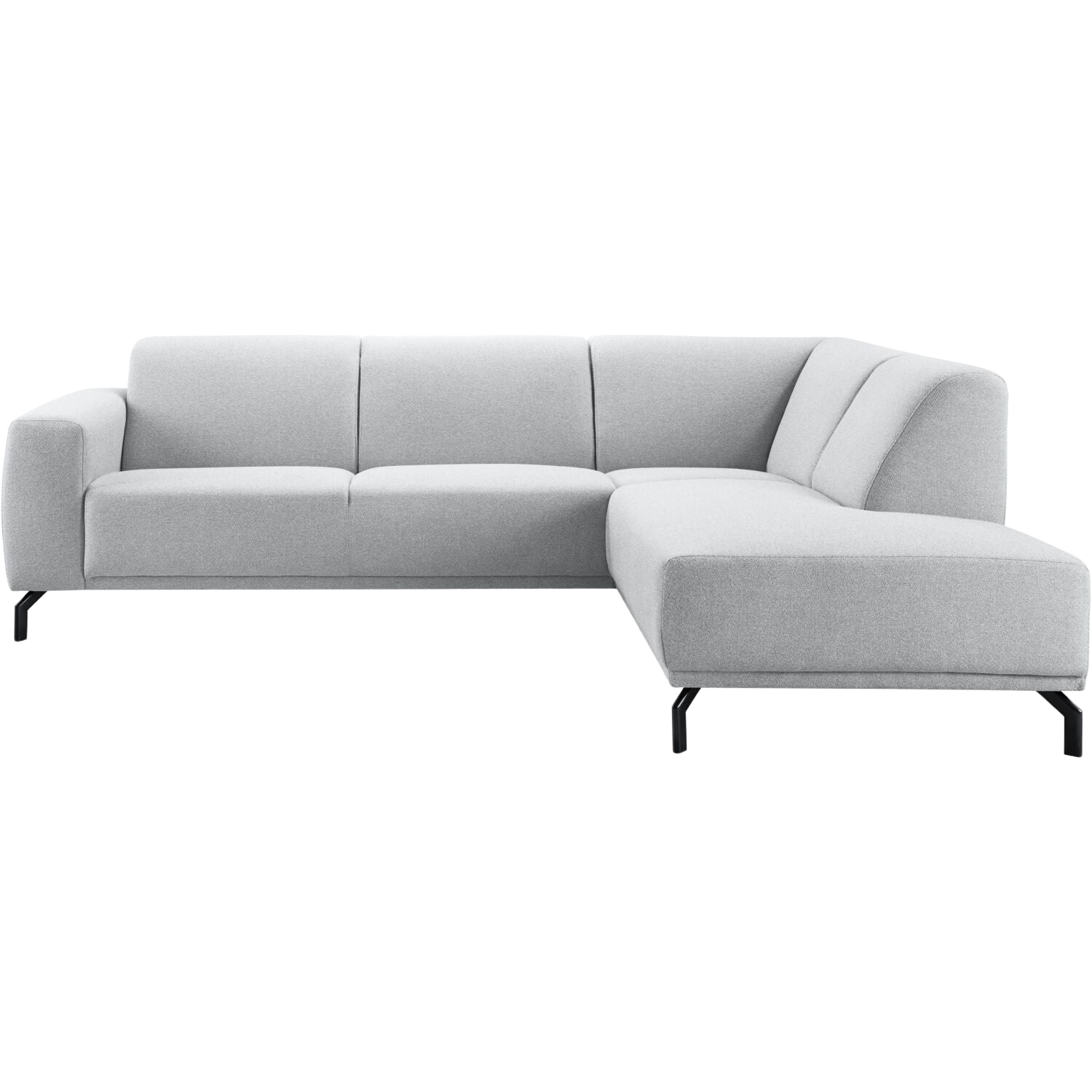 Hoekbank rechts Bellanti lichtgrijs premium comfort