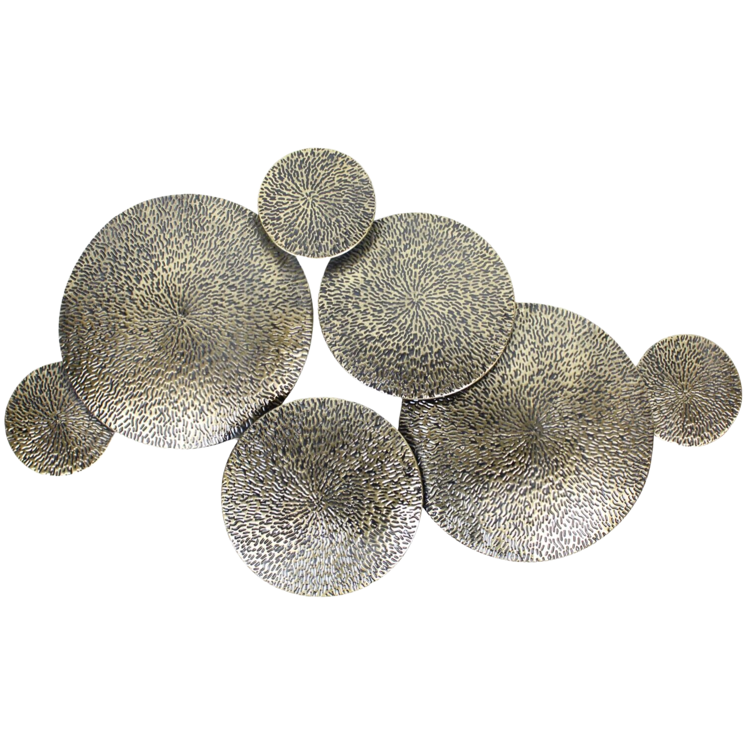 Wanddecoratie Positano metaal antiek goud