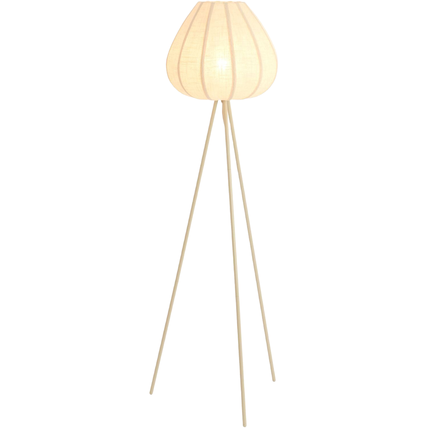 Vloerlamp Moscito ecru linnen 1-lichts