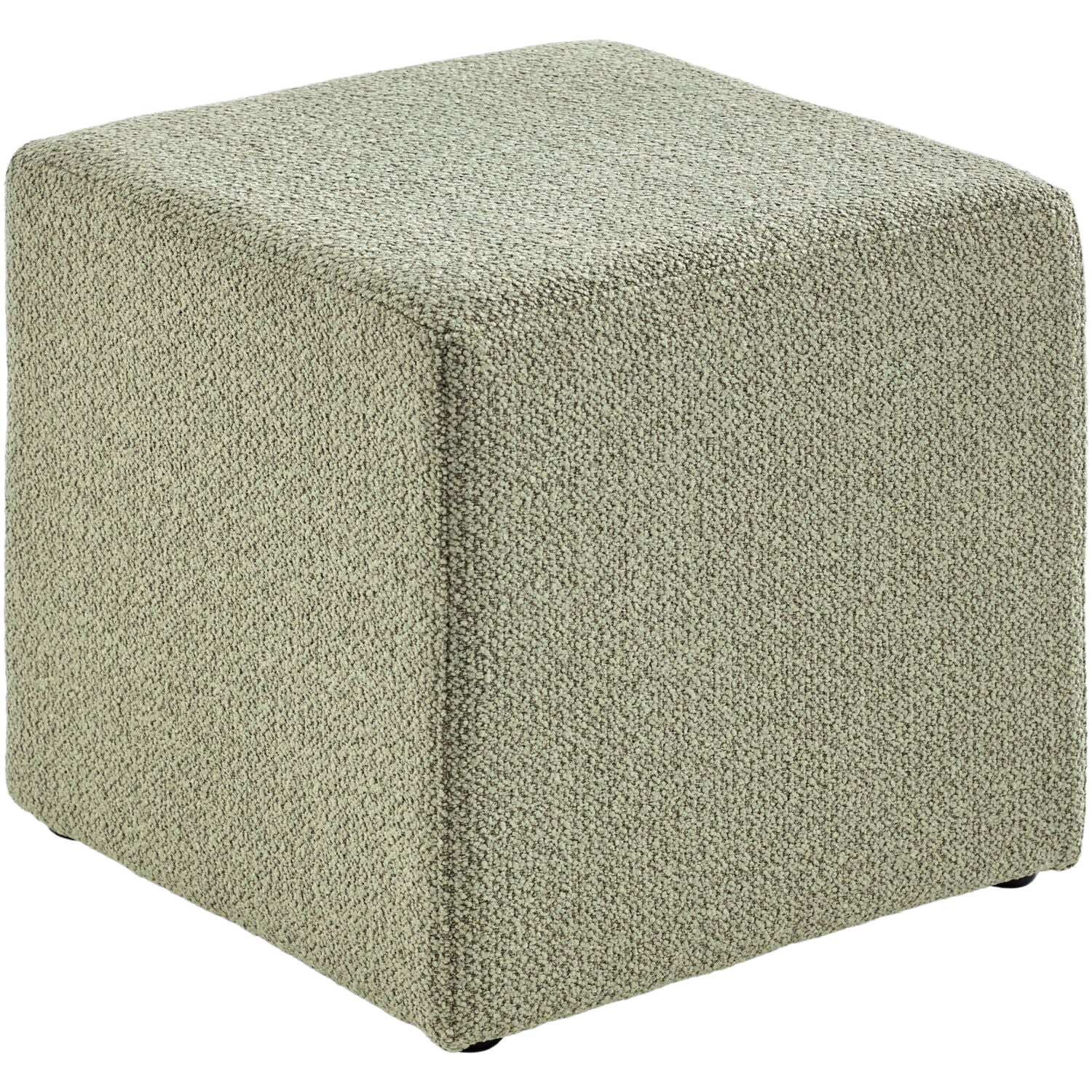 Poef Roby 45x45 cm lichtgroen vierkant