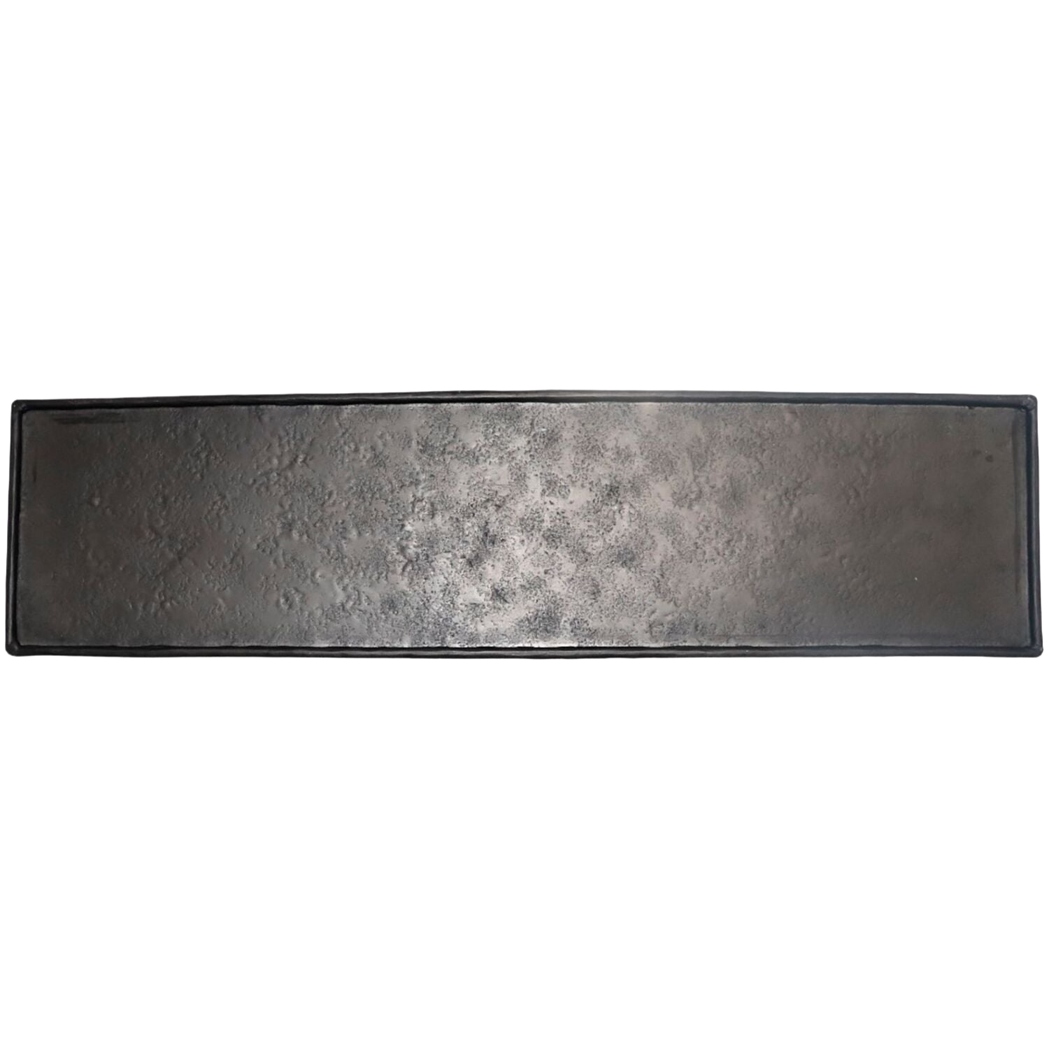 Decoratieschaal Trebbia 15x40 cm rechthoekig zwart