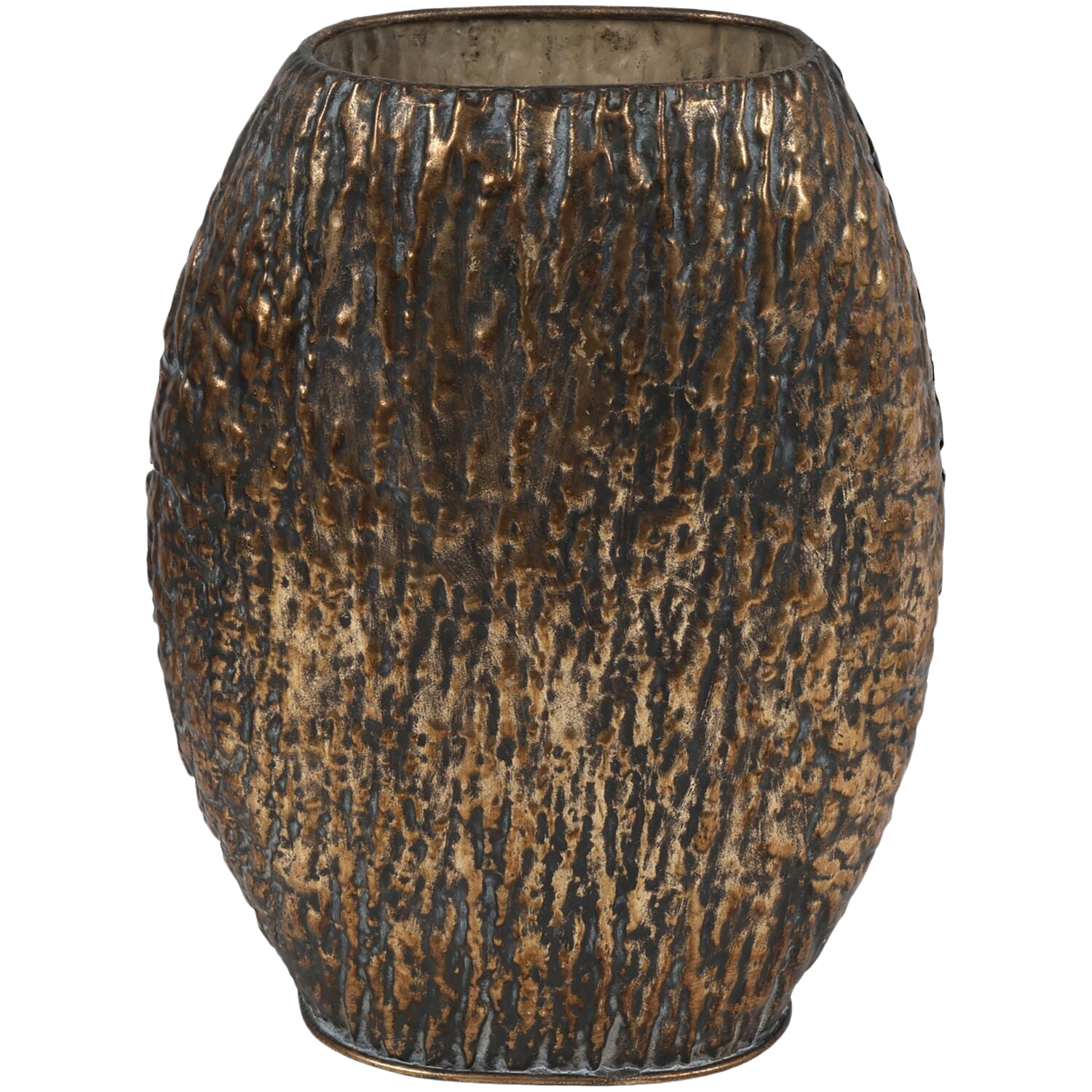 Decoratievaas Mingardo L brons ovaal