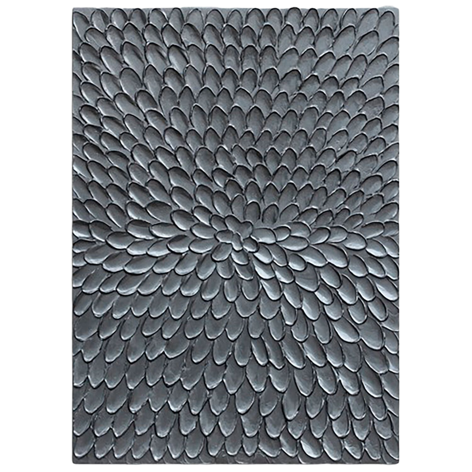 Wandornament Pictura 60x80 cm rechthoekig zilver