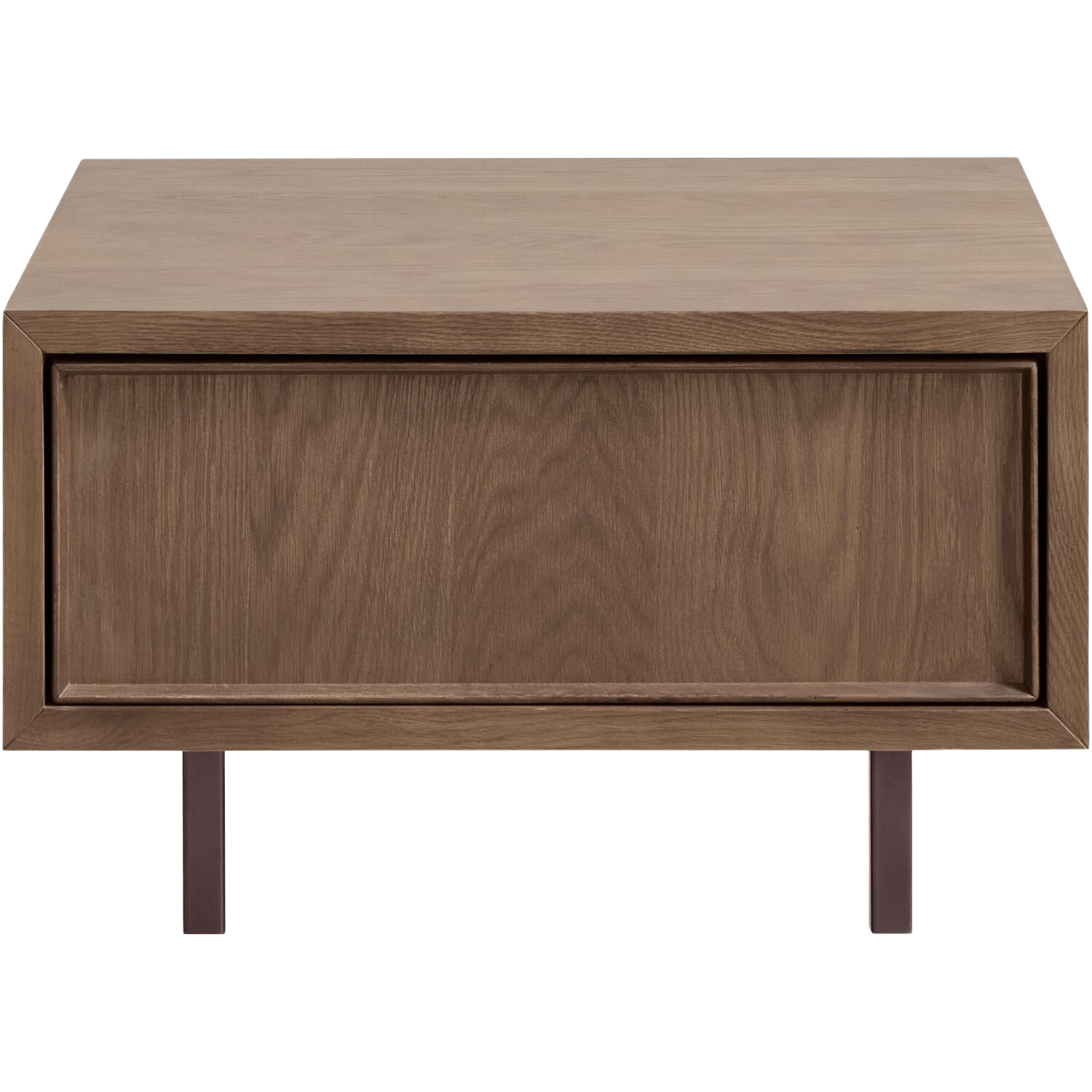 Salontafel Calvo bruin 64x64 cm vierkant