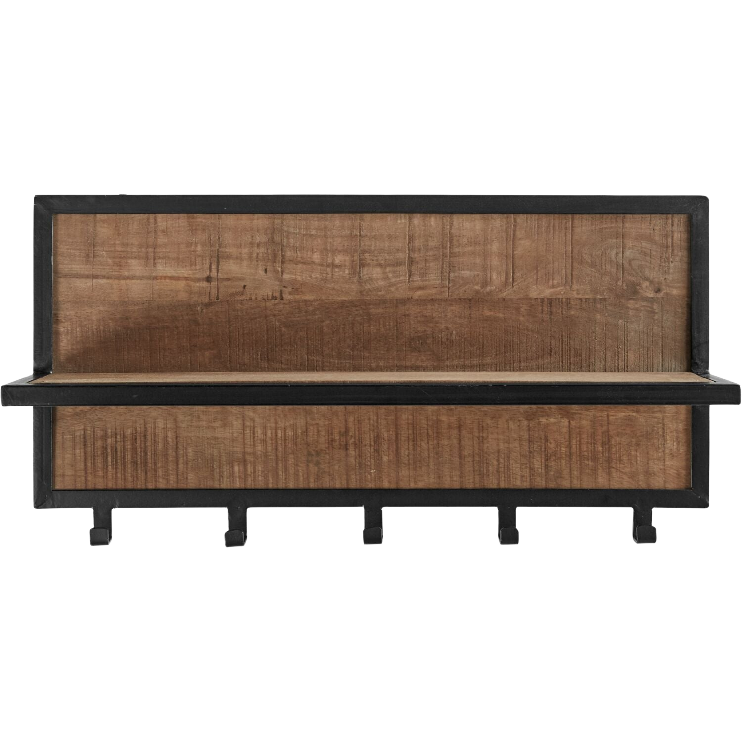 Kapstok Kinura mangohout 5 haken 70 cm breed