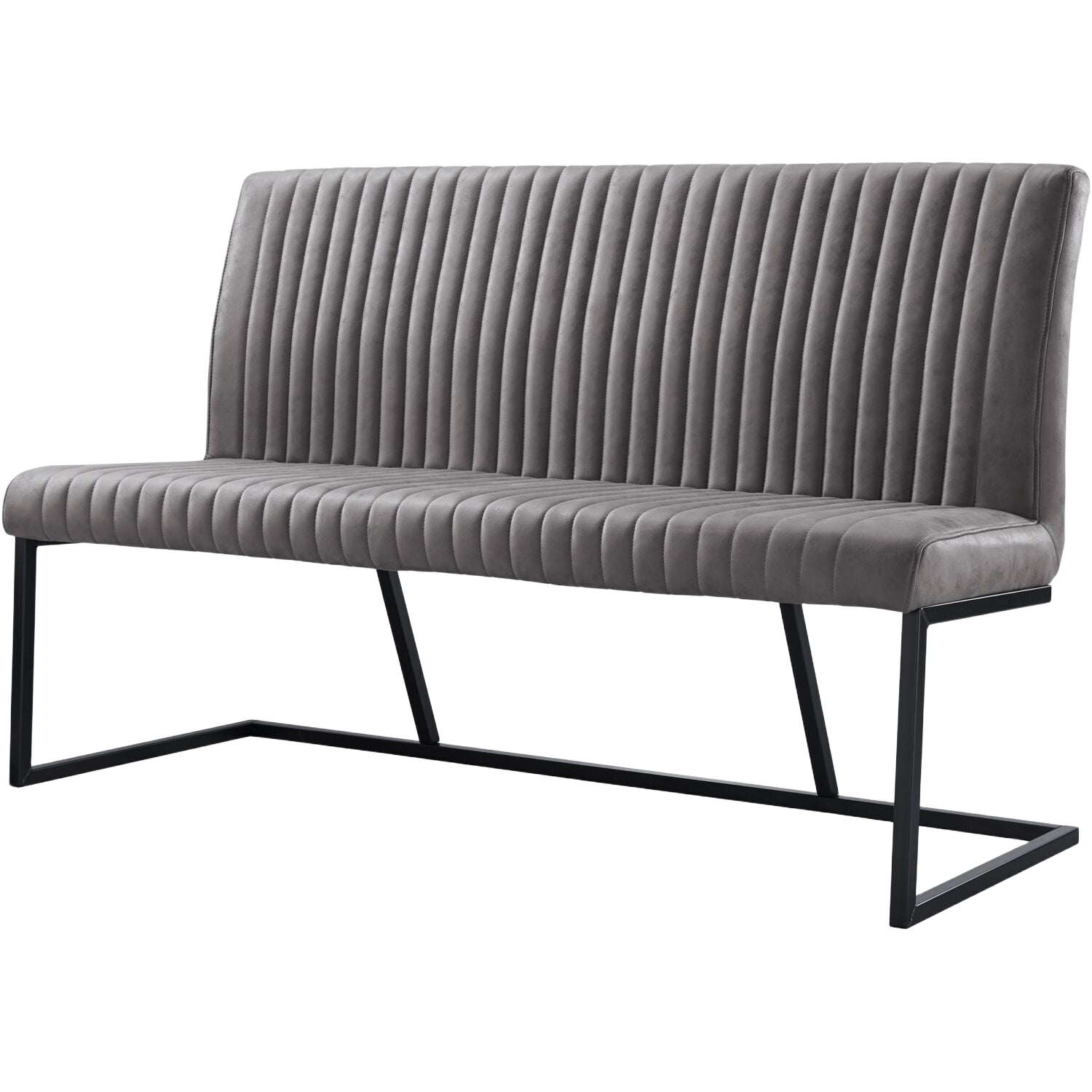 Eetkamerbank Pareda 160 cm grijs