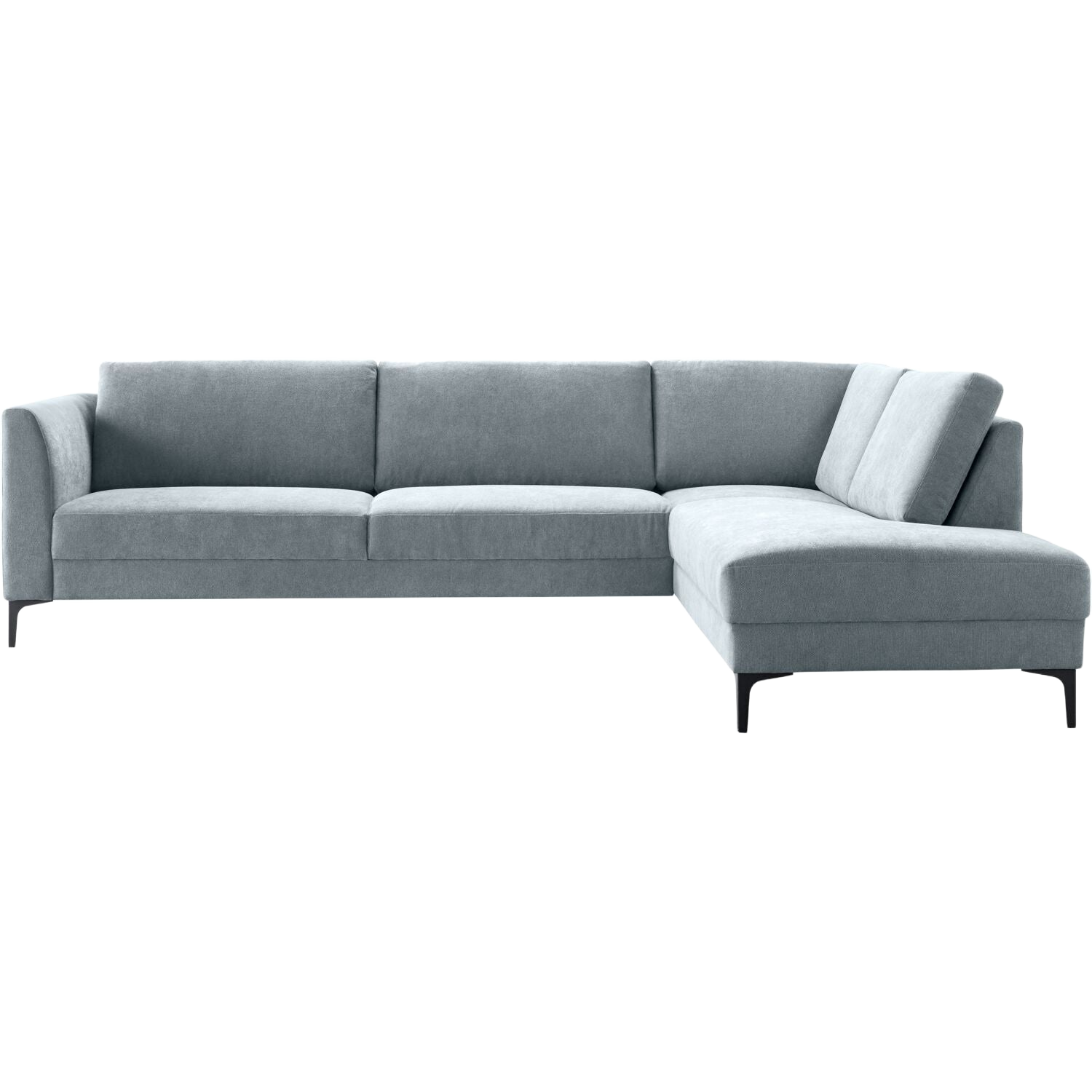 Hoekbank rechts Gulnare lichtgrijs basic comfort