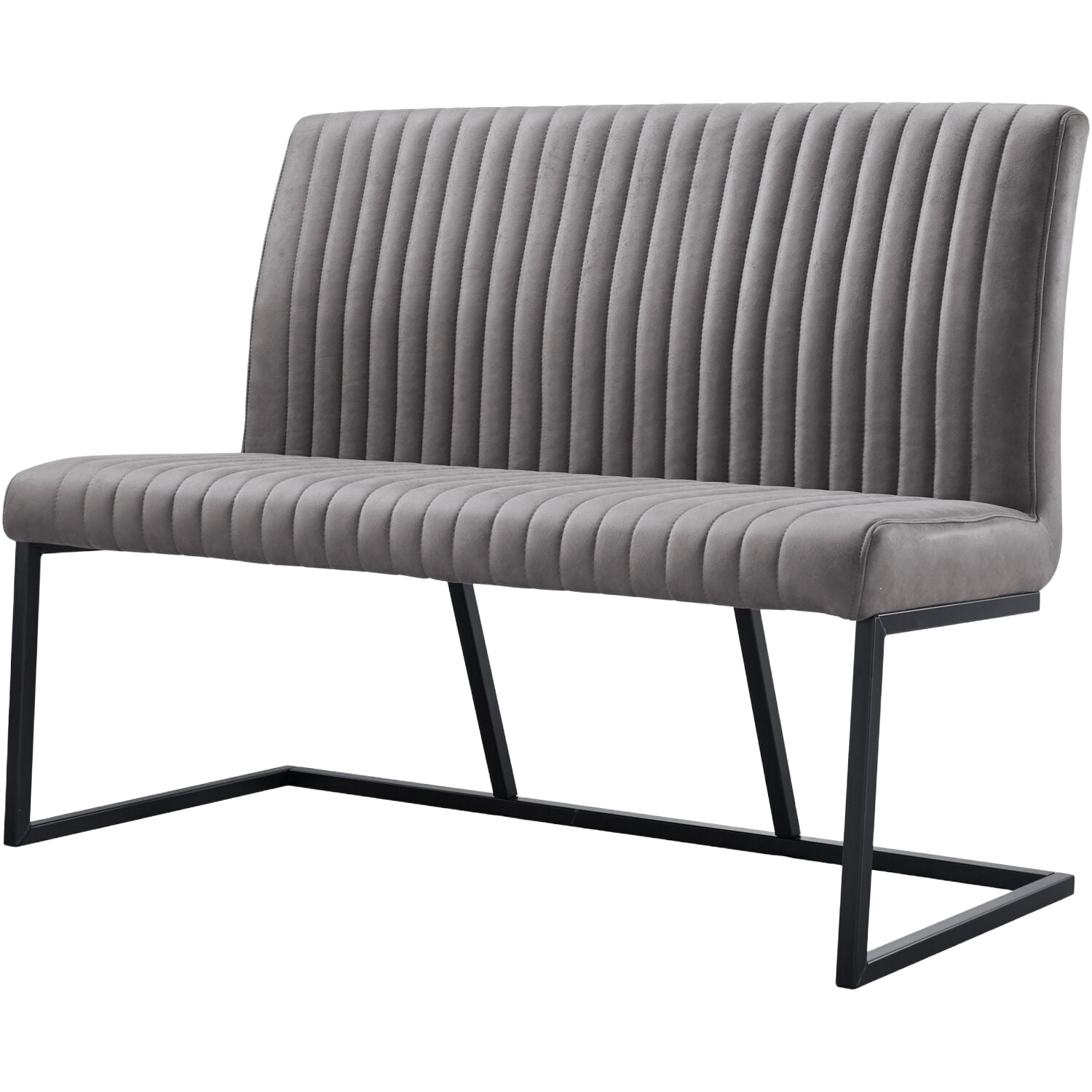 Eetkamerbank Pareda 130 cm grijs