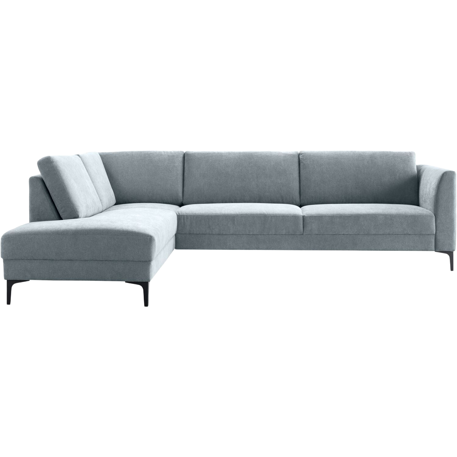 Hoekbank links Gulnare lichtgrijs basic comfort