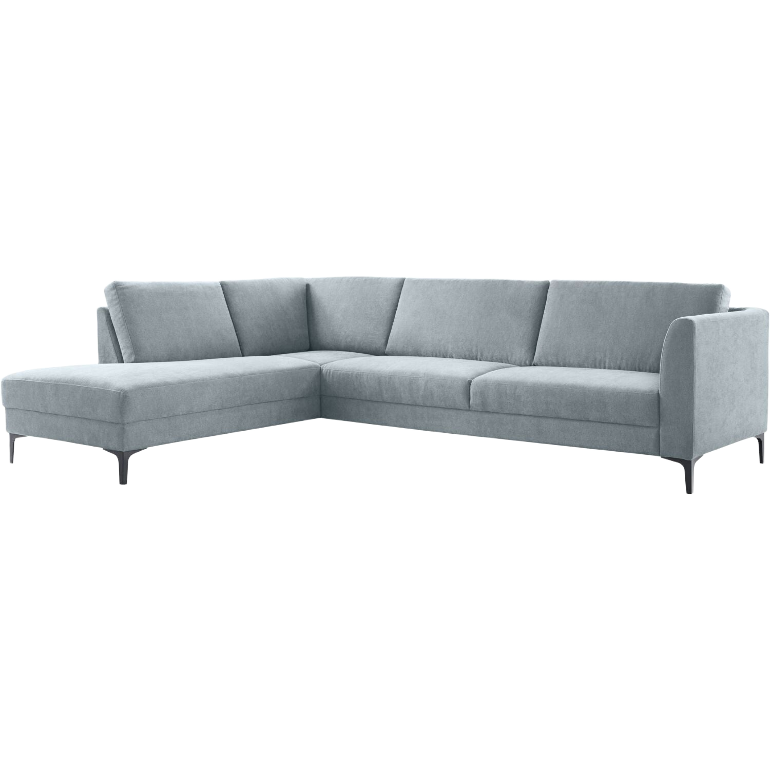 Hoekbank links Gulnare lichtgrijs premium comfort