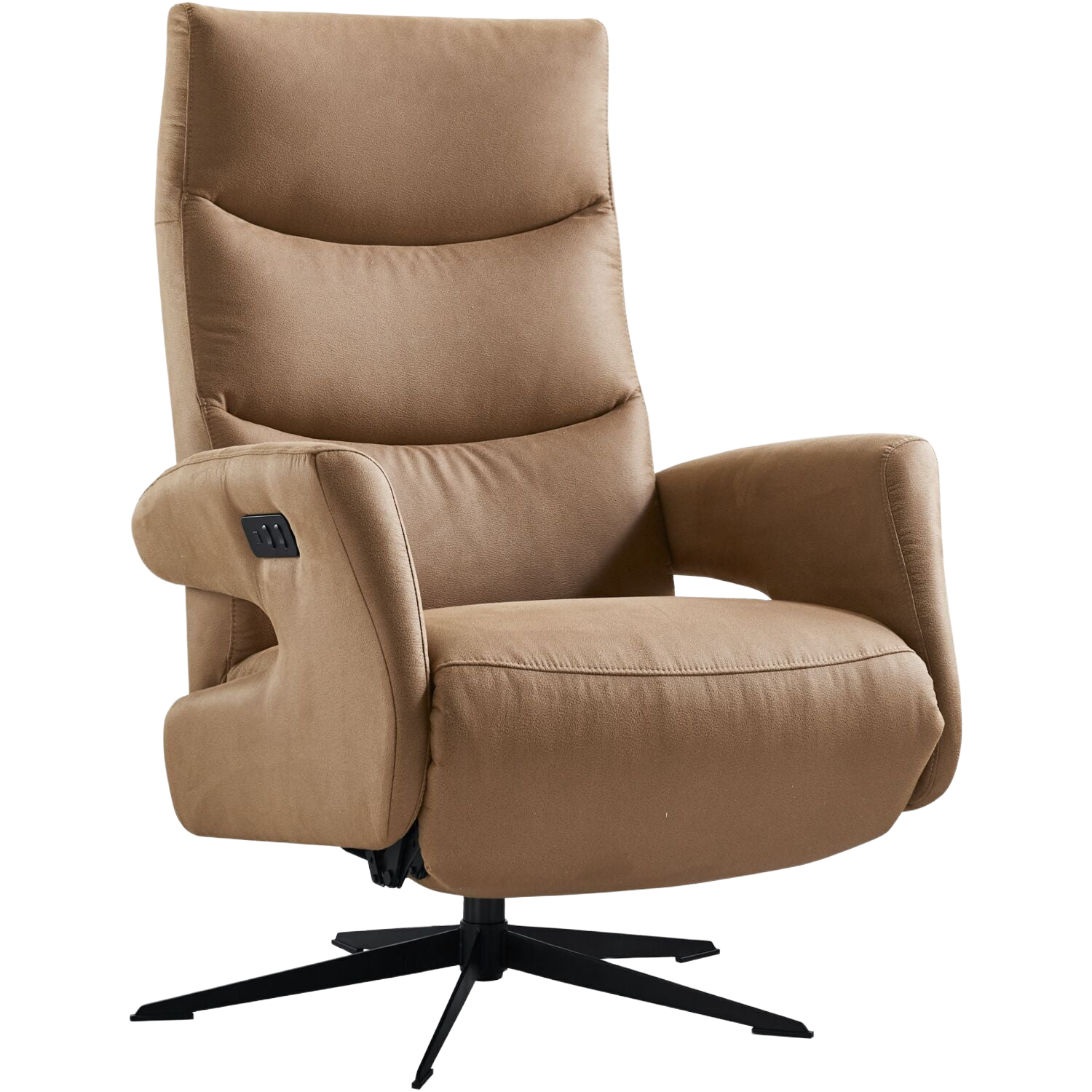 Relaxfauteuil electrisch verstelbaar Nortwood cognac