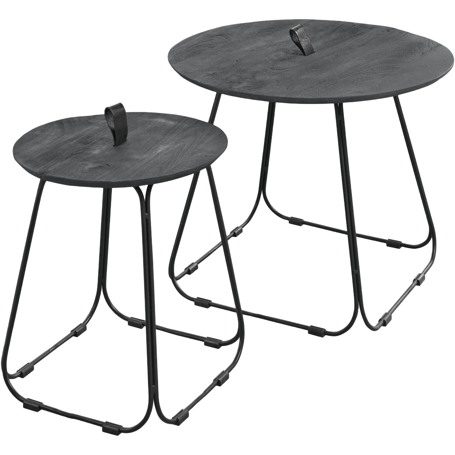 Bijzettafelset Monroy 55 en 35 cm rond