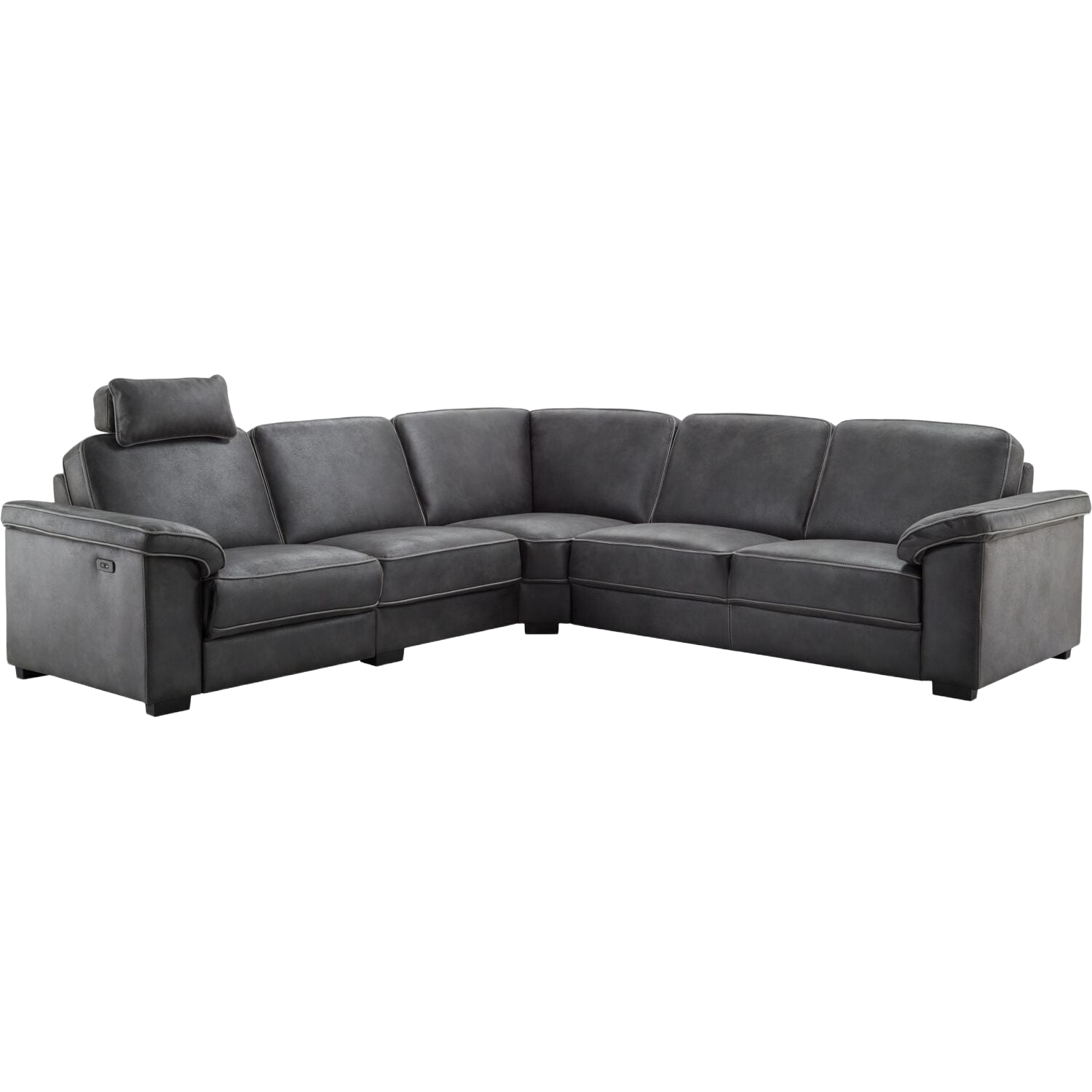 Hoekbank Candelas antraciet relaxfunctie excellent comfort