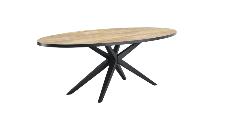 Eettafel Sandton 220x120 cm ovaal