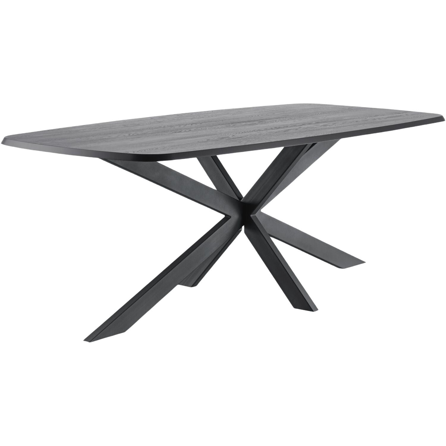 Eettafel Walden zwart eikenhout 220x110 cm Deens ovaal