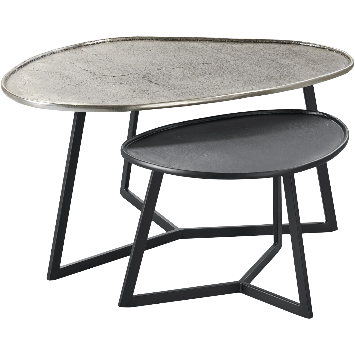 Salontafelset Novato 38 en 55 cm organisch