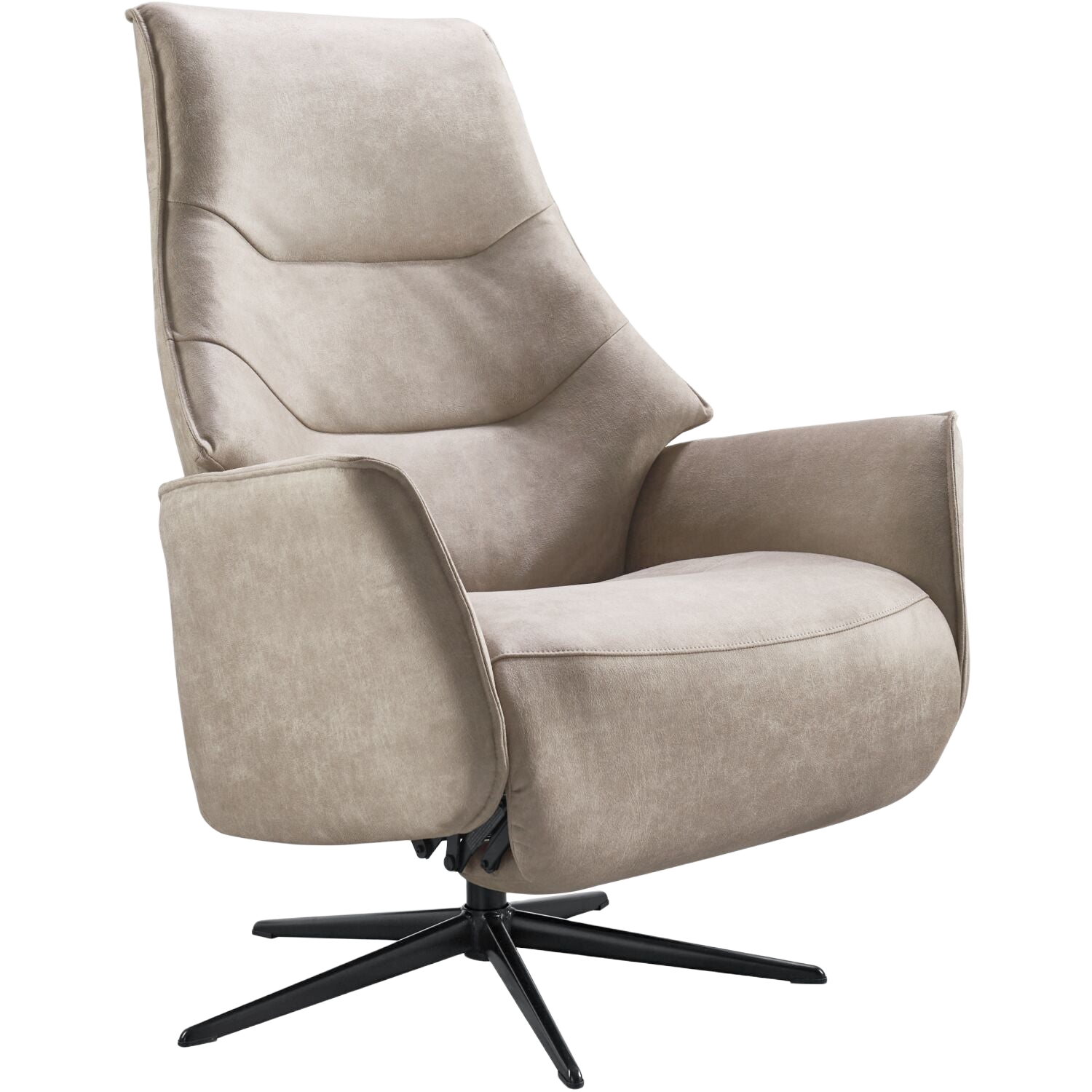 Relaxfauteuil Clay medium microleder taupe