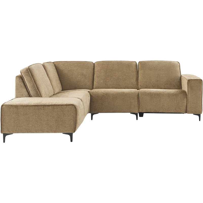 Hoekbank links Laeny bruin premium comfort
