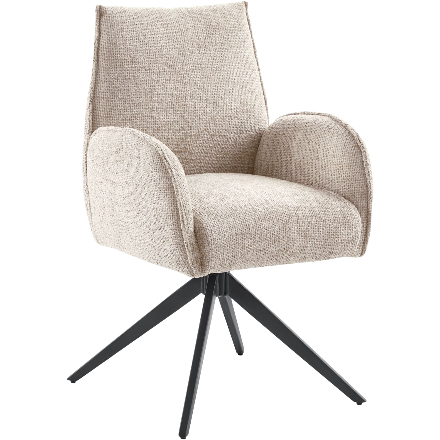 Eetkamerstoel Troi draaibaar beige
