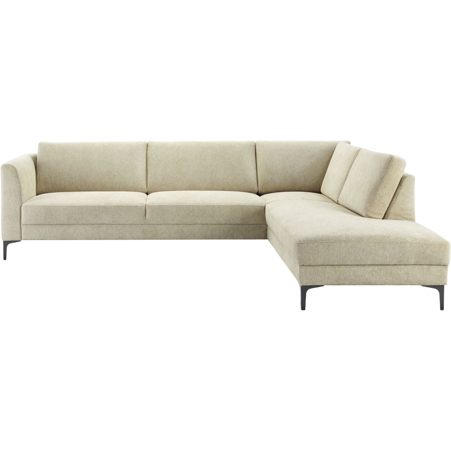 Hoekbank rechts Gulnare beige basic comfort