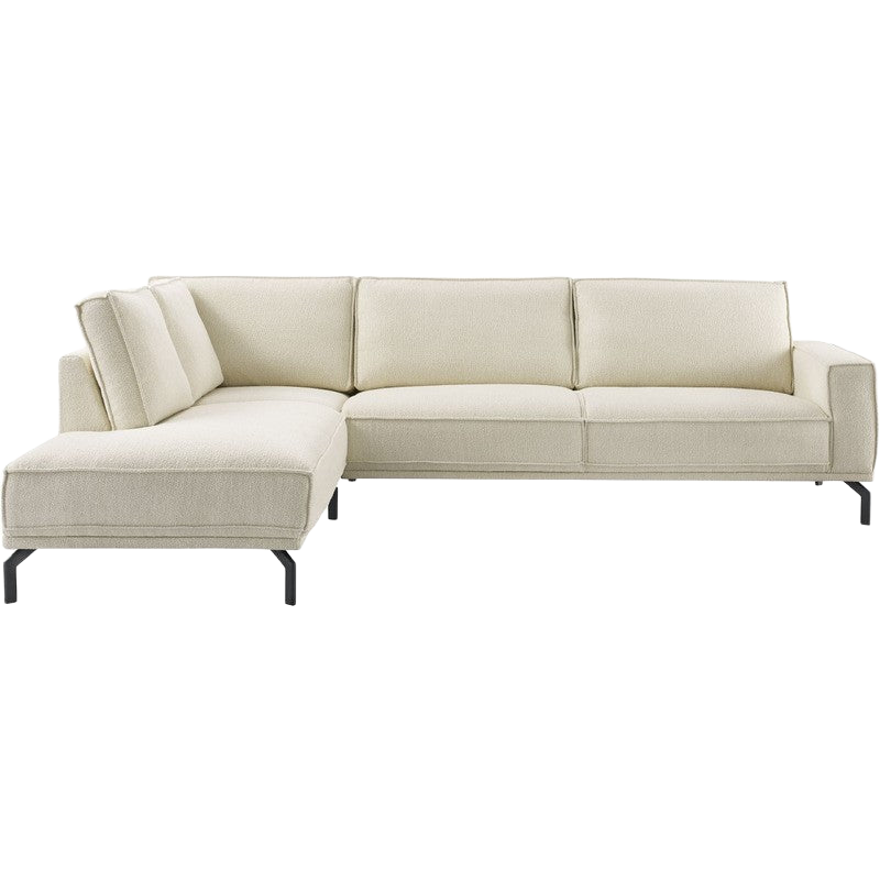 Hoekbank links Alburg beige basic comfort
