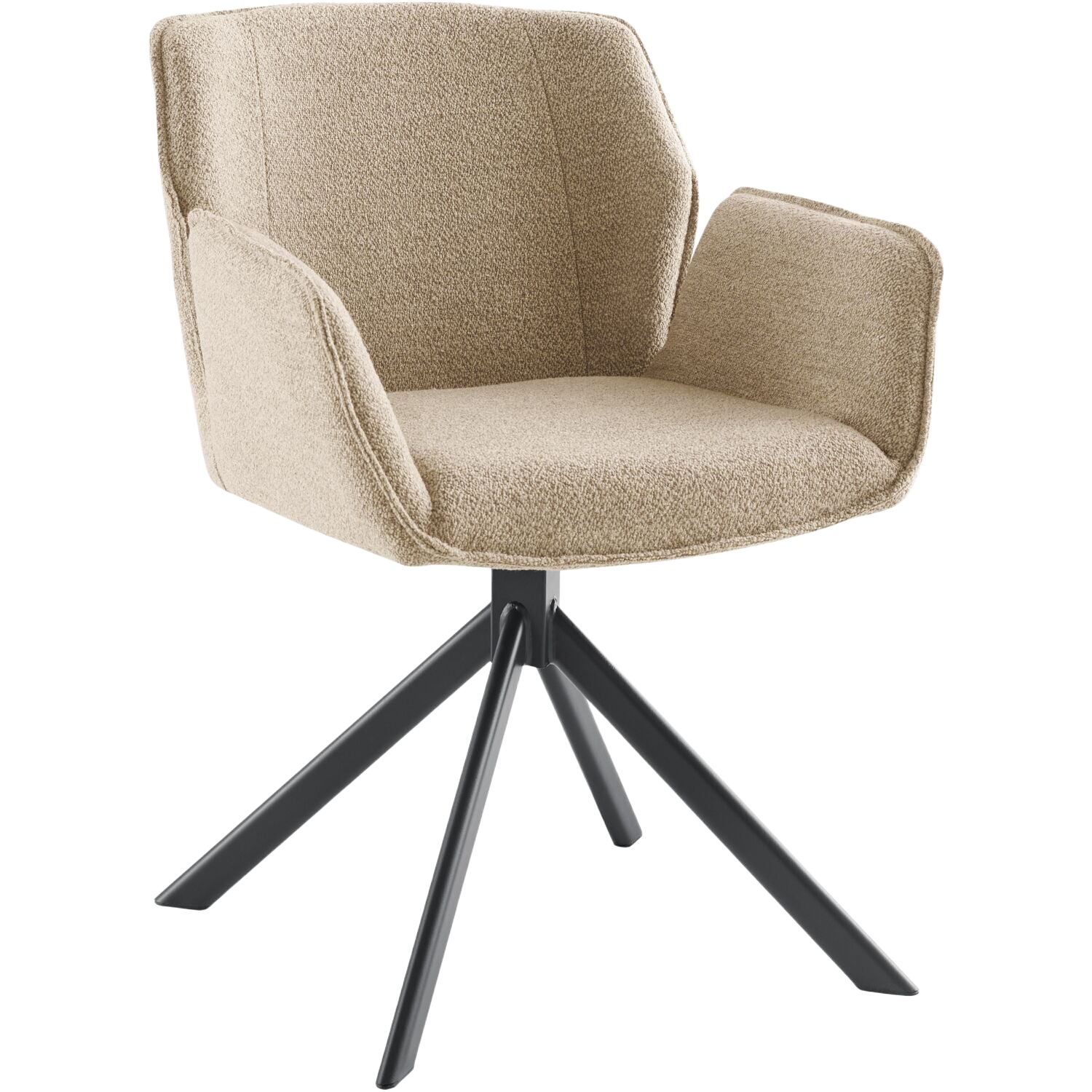 Eetkamerstoel Wadlo draaibaar beige