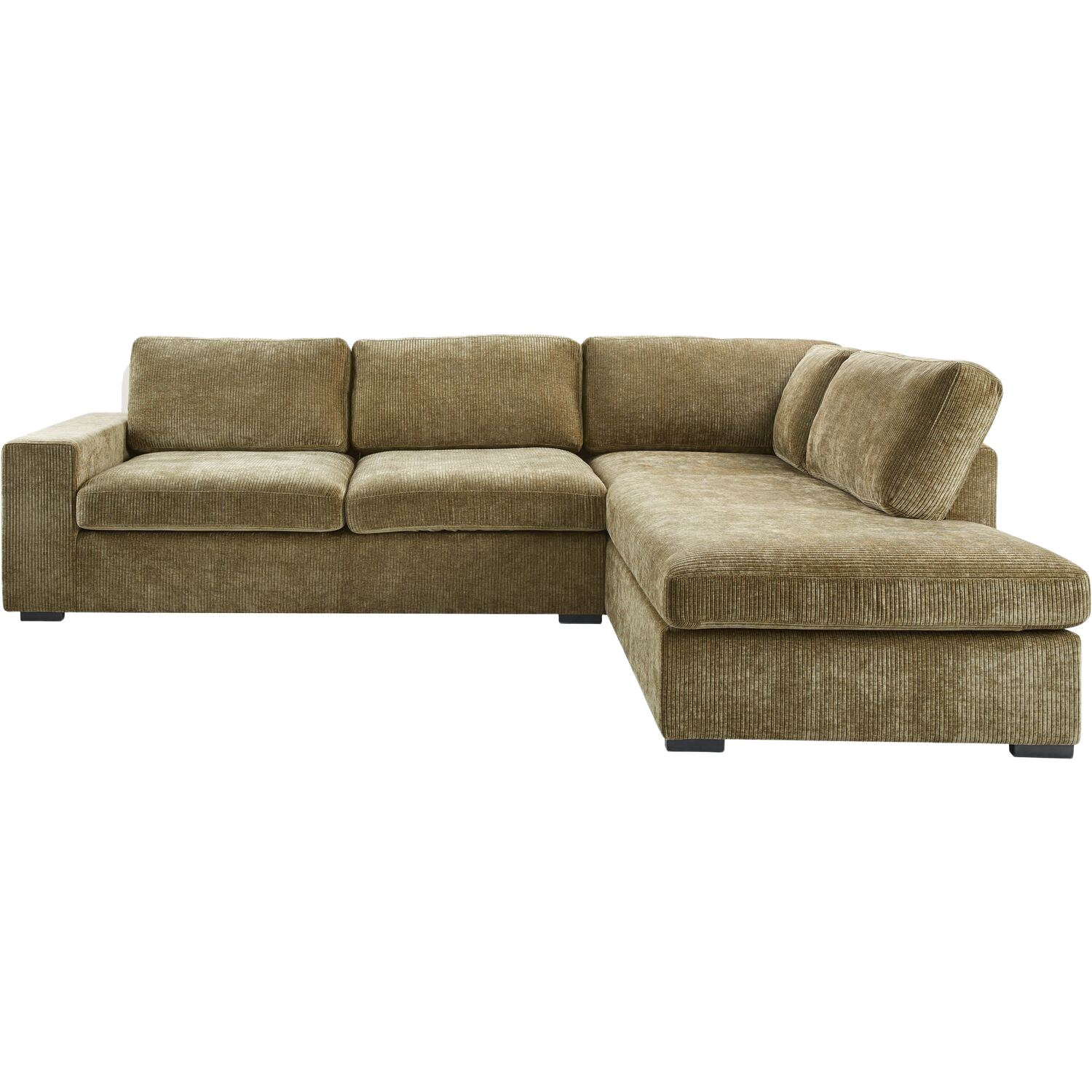 Hoekbank rechts Yukom groen basic comfort