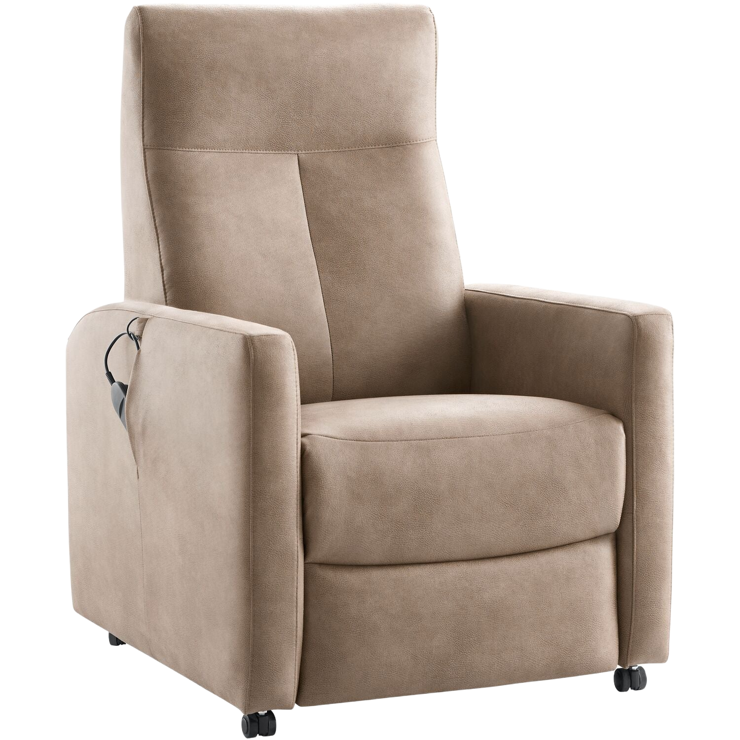 Sta-op stoel Novie 2-motorig medium microleder taupe