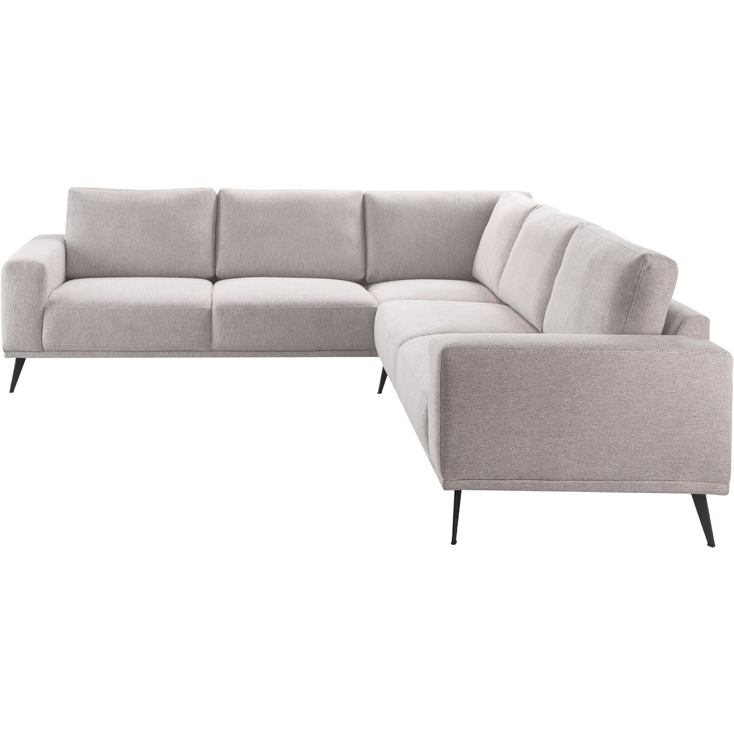 Hoekbank Lindon lichtgrijs basic comfort