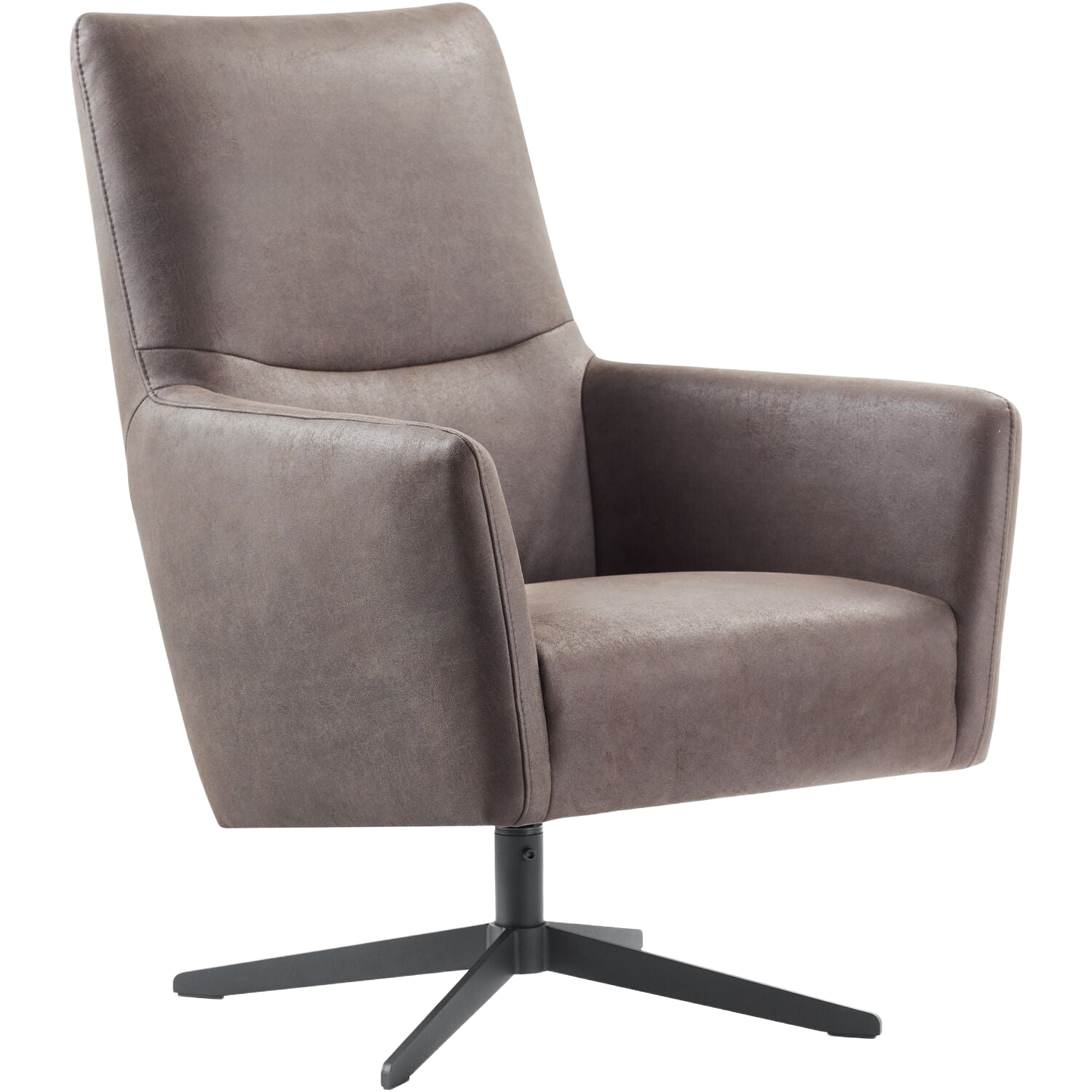 Draaifauteuil Varne microleder bruin premium comfort