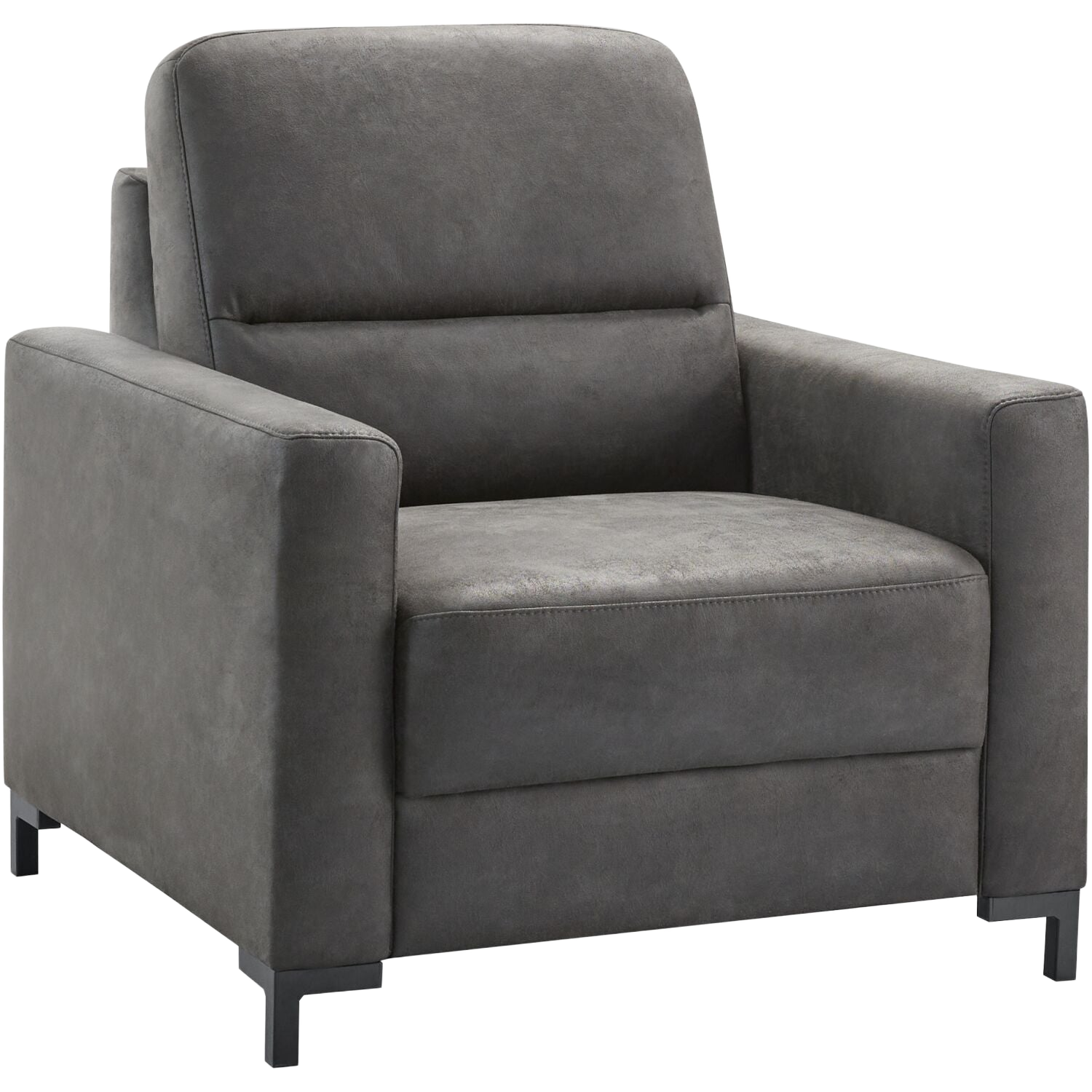 Fauteuil Mirtho microleder antraciet supreme comfort