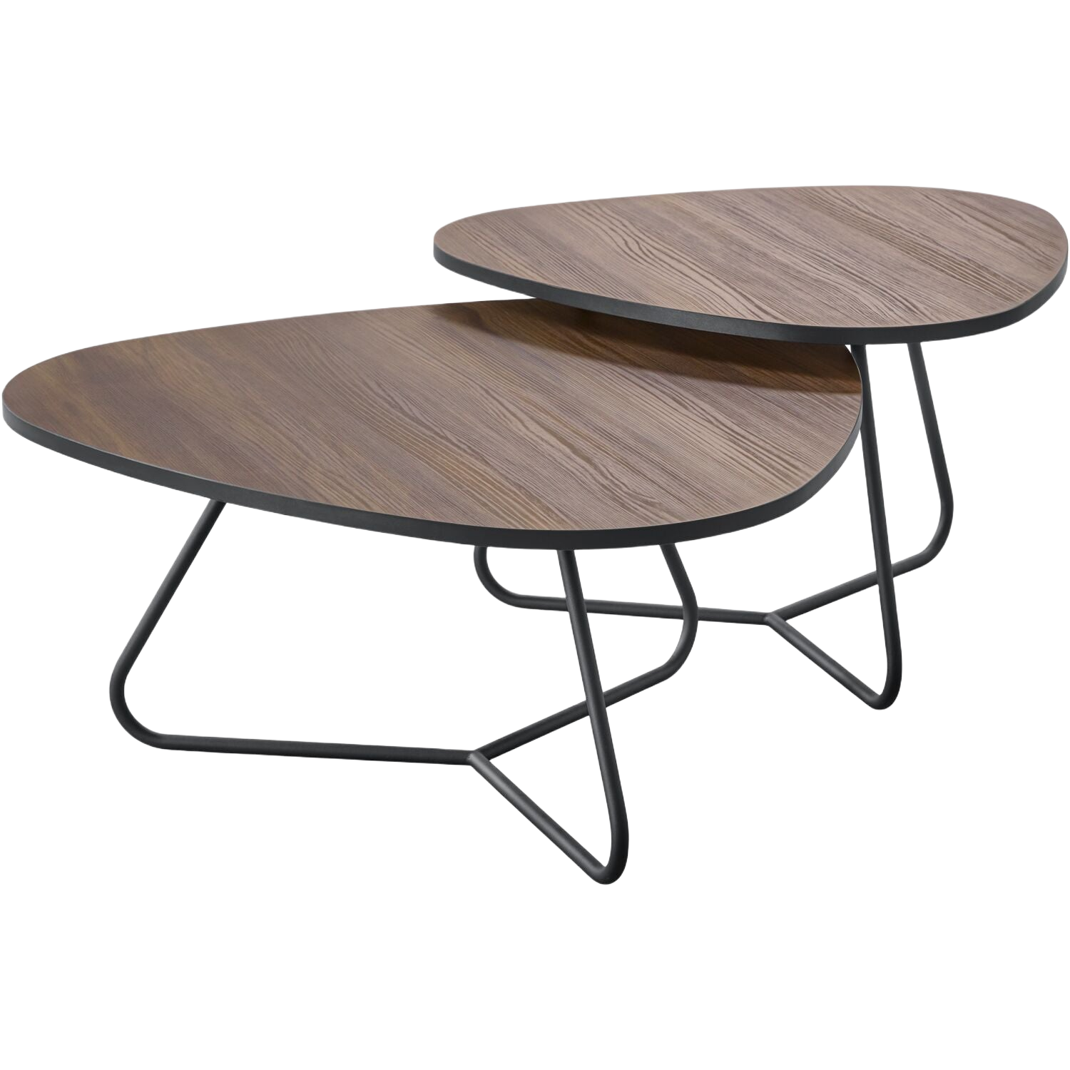 Salontafelset Budrio 71 en 86 cm organisch