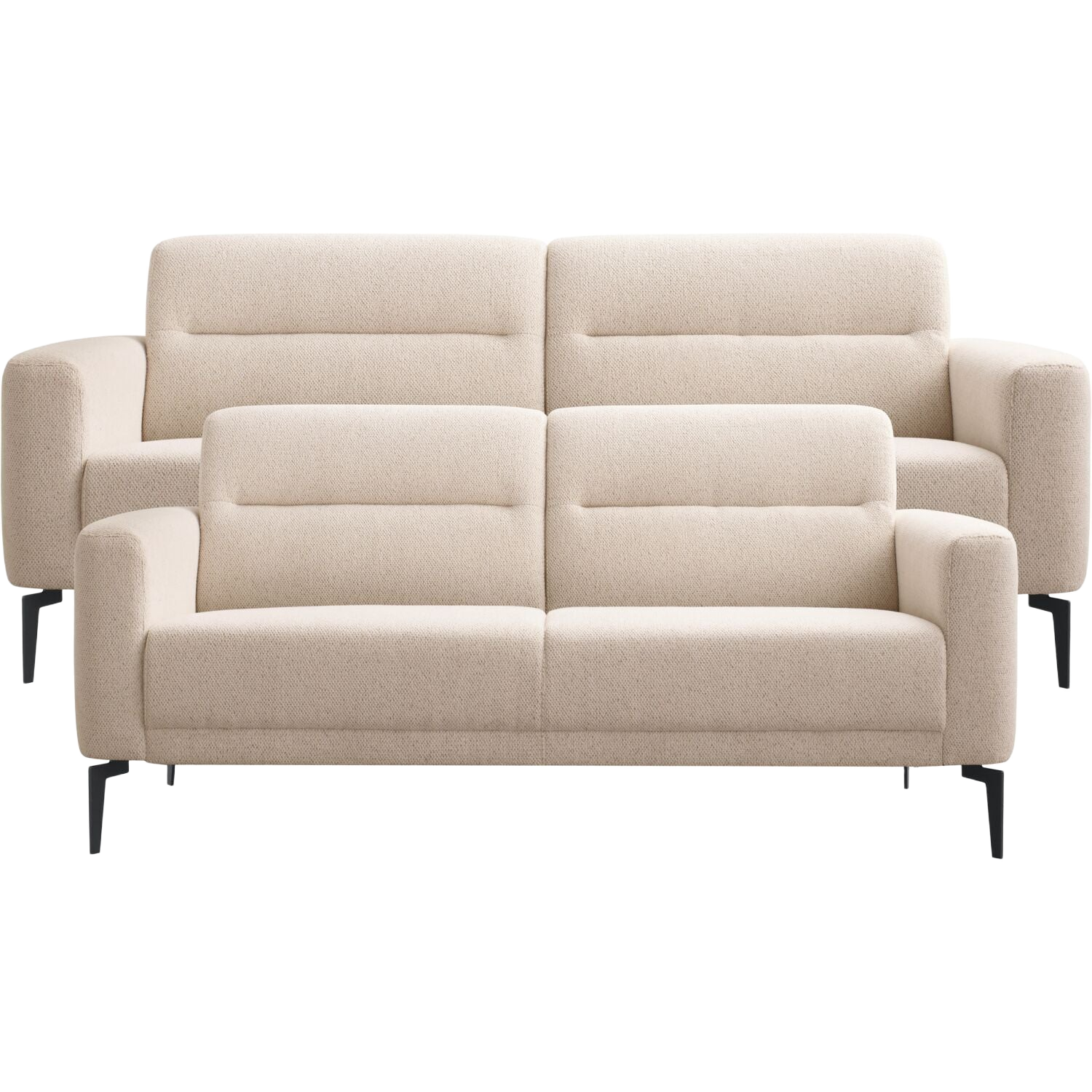 Bankstel 3+2,5 zitsbank Heria beige basic comfort