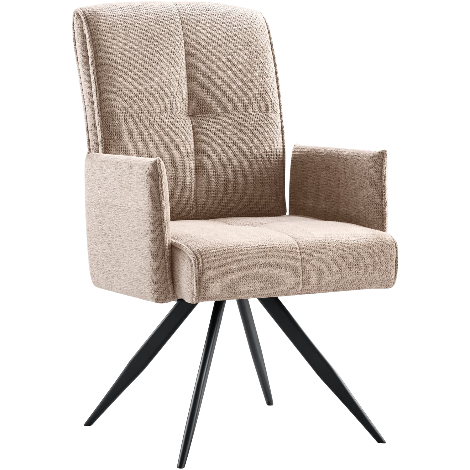 Eetkamerstoel Brooks draaibaar beige