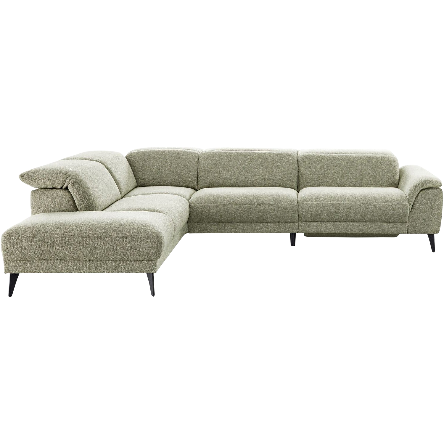 Hoekbank links Alunda groen relaxfunctie premium comfort