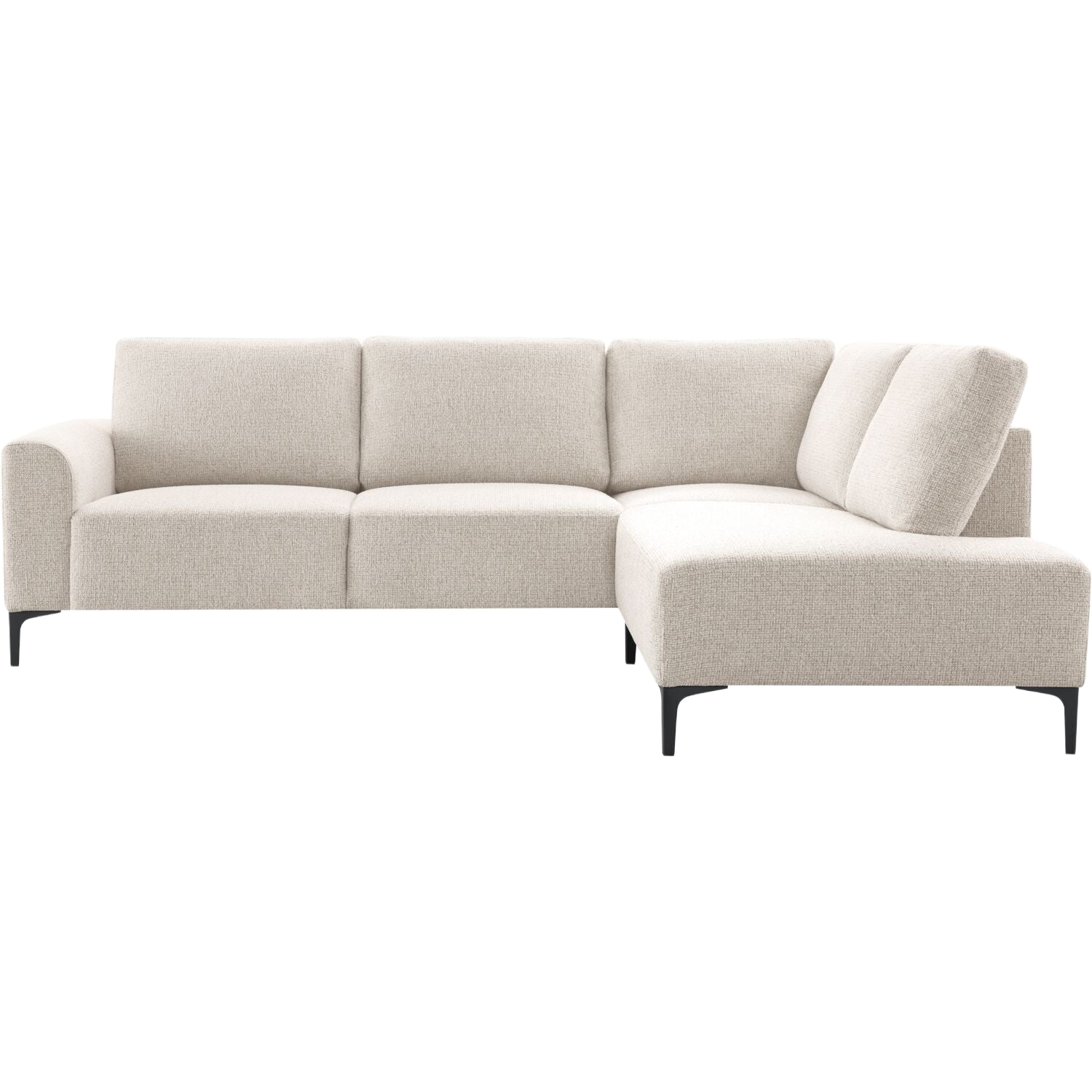 Hoekbank rechts Garzeno beige basic comfort